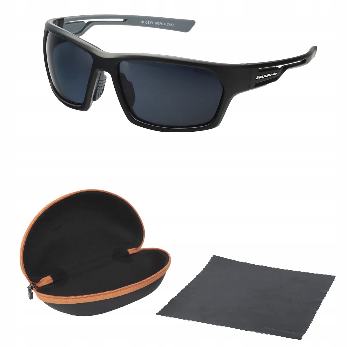 Solano Rybaření Černé matné sluneční brýle s polarizací 20075A