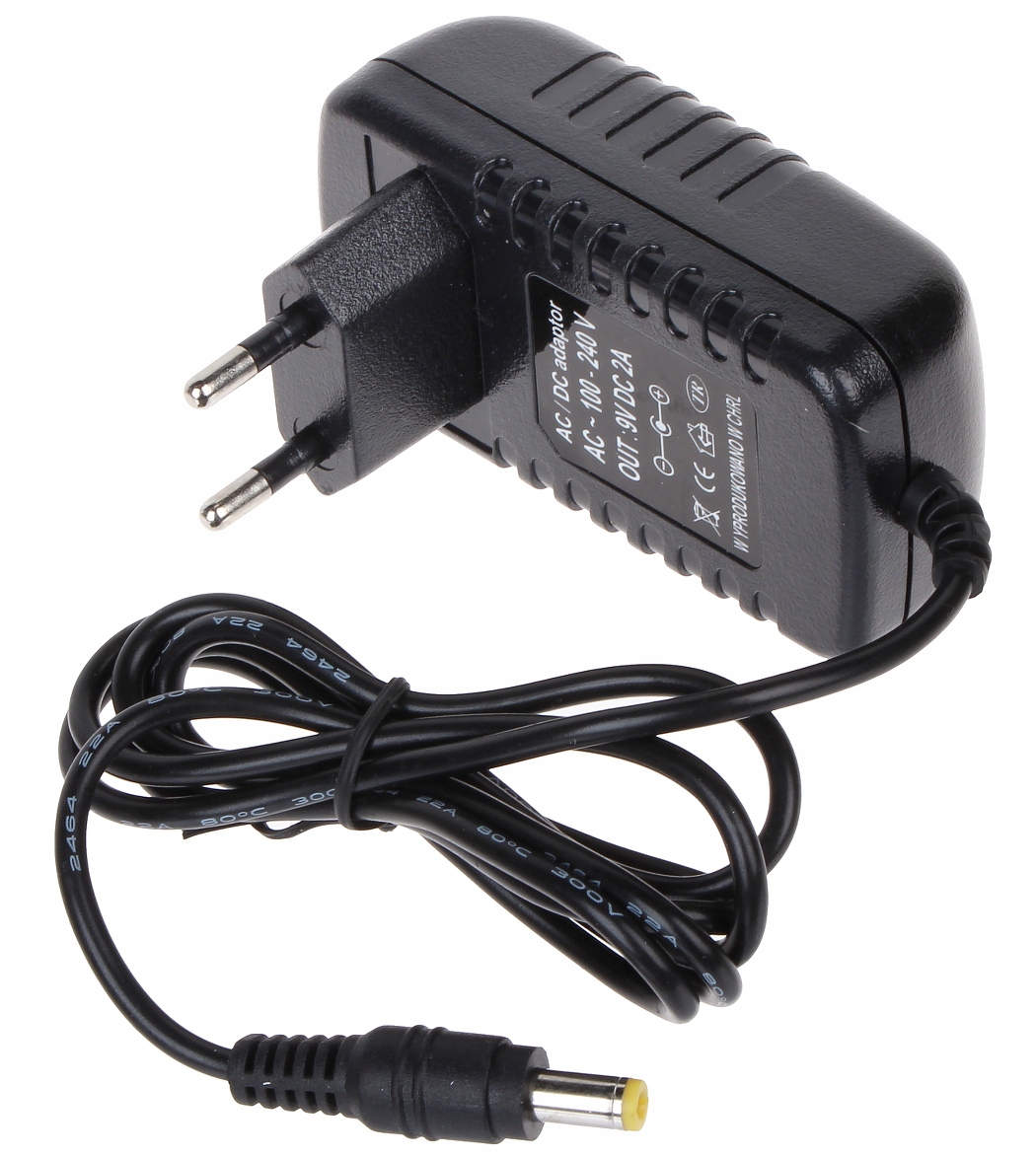

Zasilacz 9V/2A/5.5 Impulsowy 9V 2A 18W