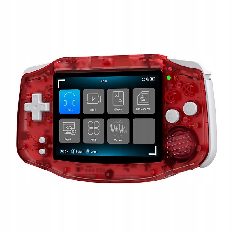 Przenośna konsola do gier Retro ANBERNIC RG34XX 32GB IPS (2025) czerwona PL