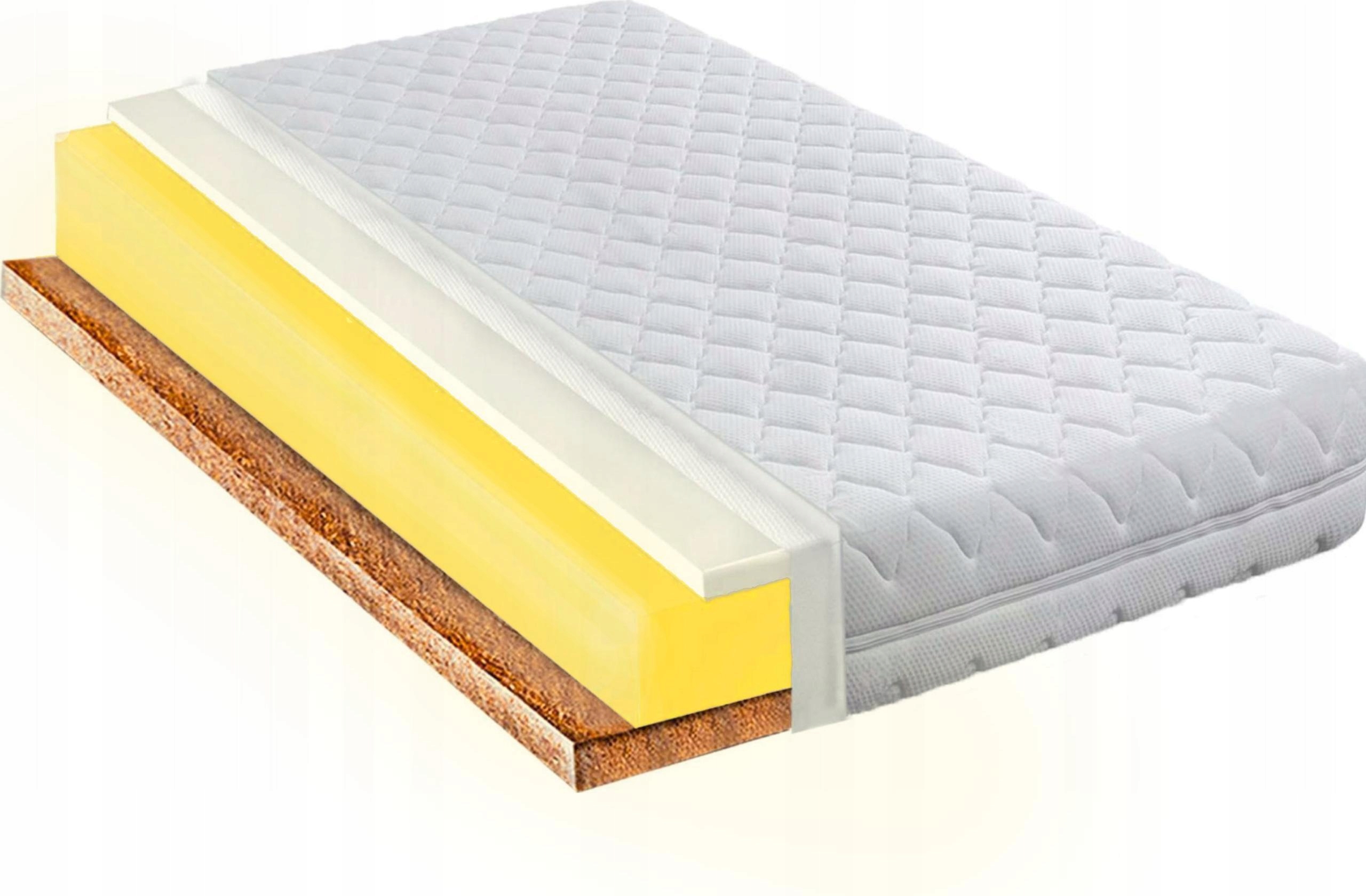 Penový matrac 110x160 visco memory s kokosom H2 H3 vystužený 10 cm