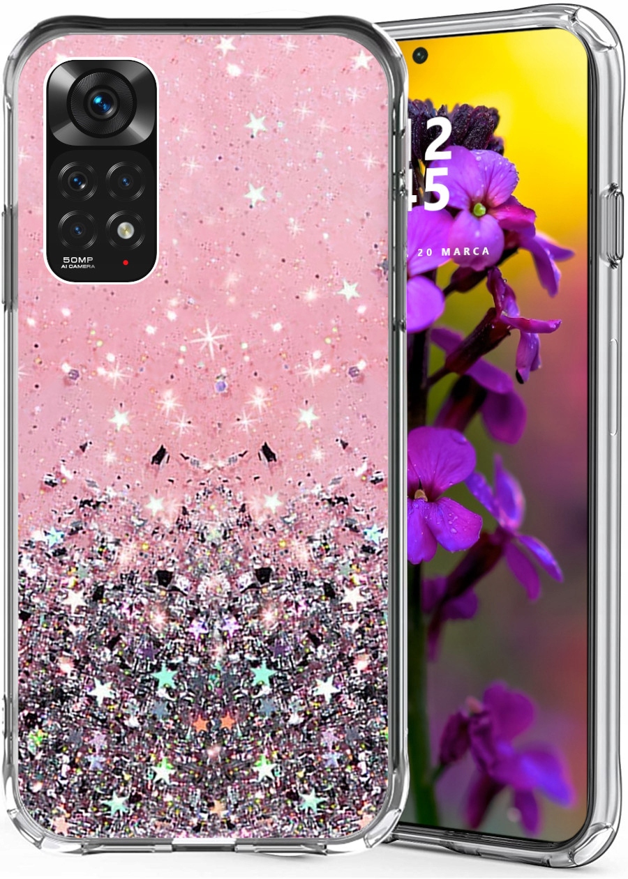 

Etui do Redmi Note 11 11S Case Kolorowy Brokat