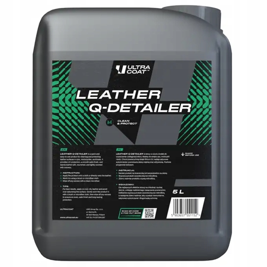 ULTRACOAT _ LEATHER Q-DETAILER 5L – DO CZYSZCZENIA I ZABEZPIECZENIA SKÓRY