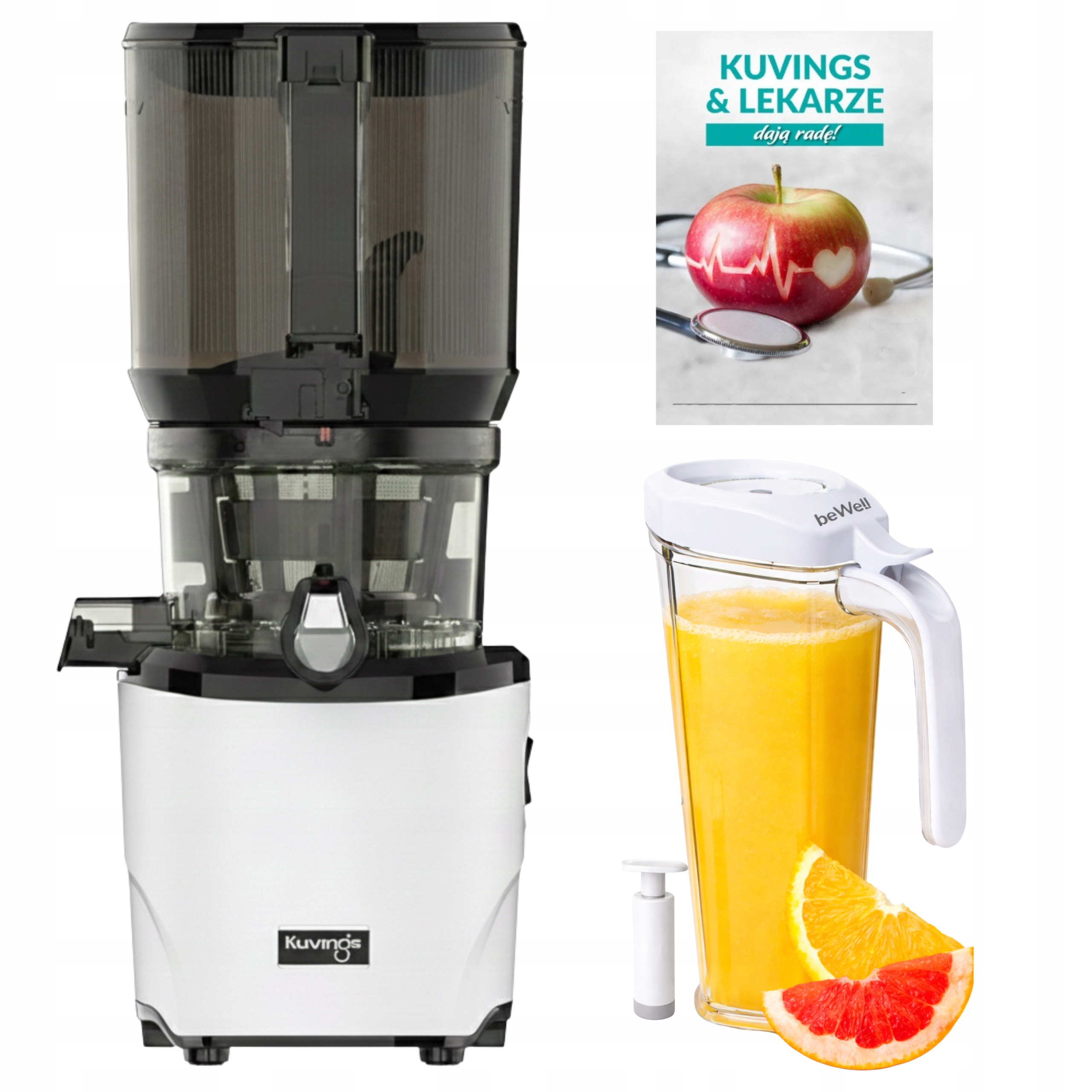 Kuvings AUTO10S Pomalý odšťavňovač na šťávy z ovoce zeleniny Dárek