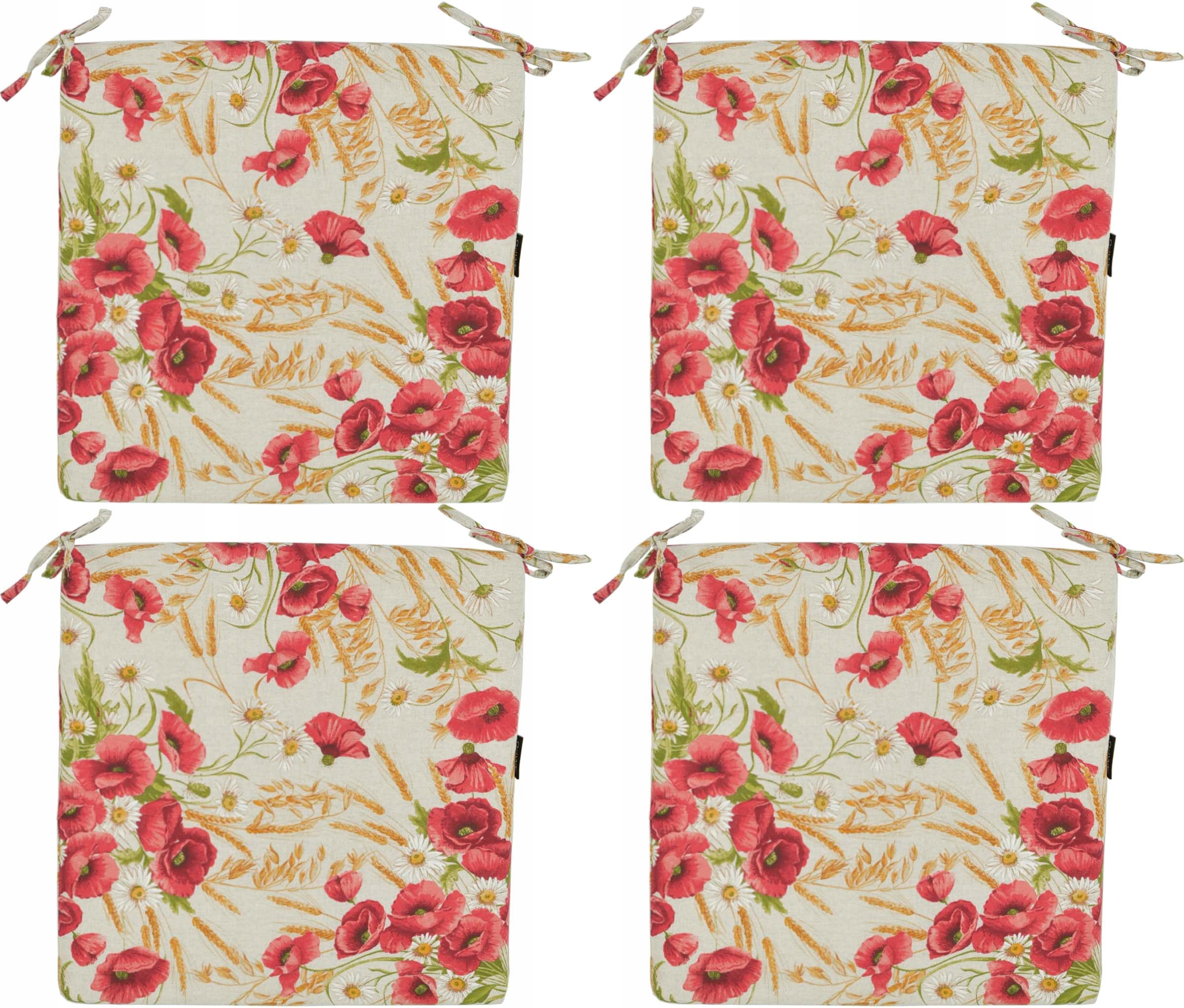 Sada Polštářů Na Židli 40x40 s vázáním Maki