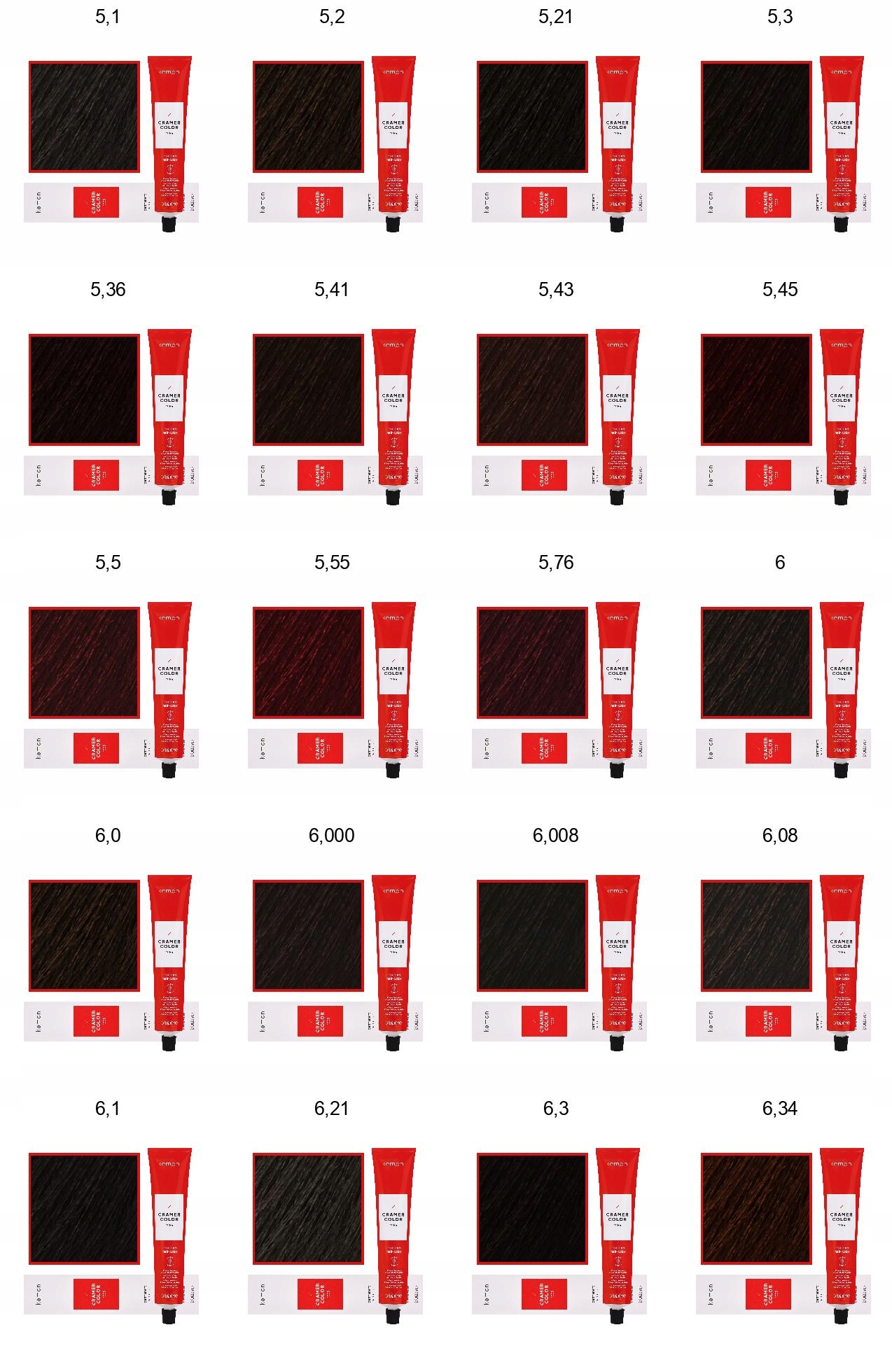 KEMON farba do włosów Cramer KOLORY DO WYBORU Typ farby