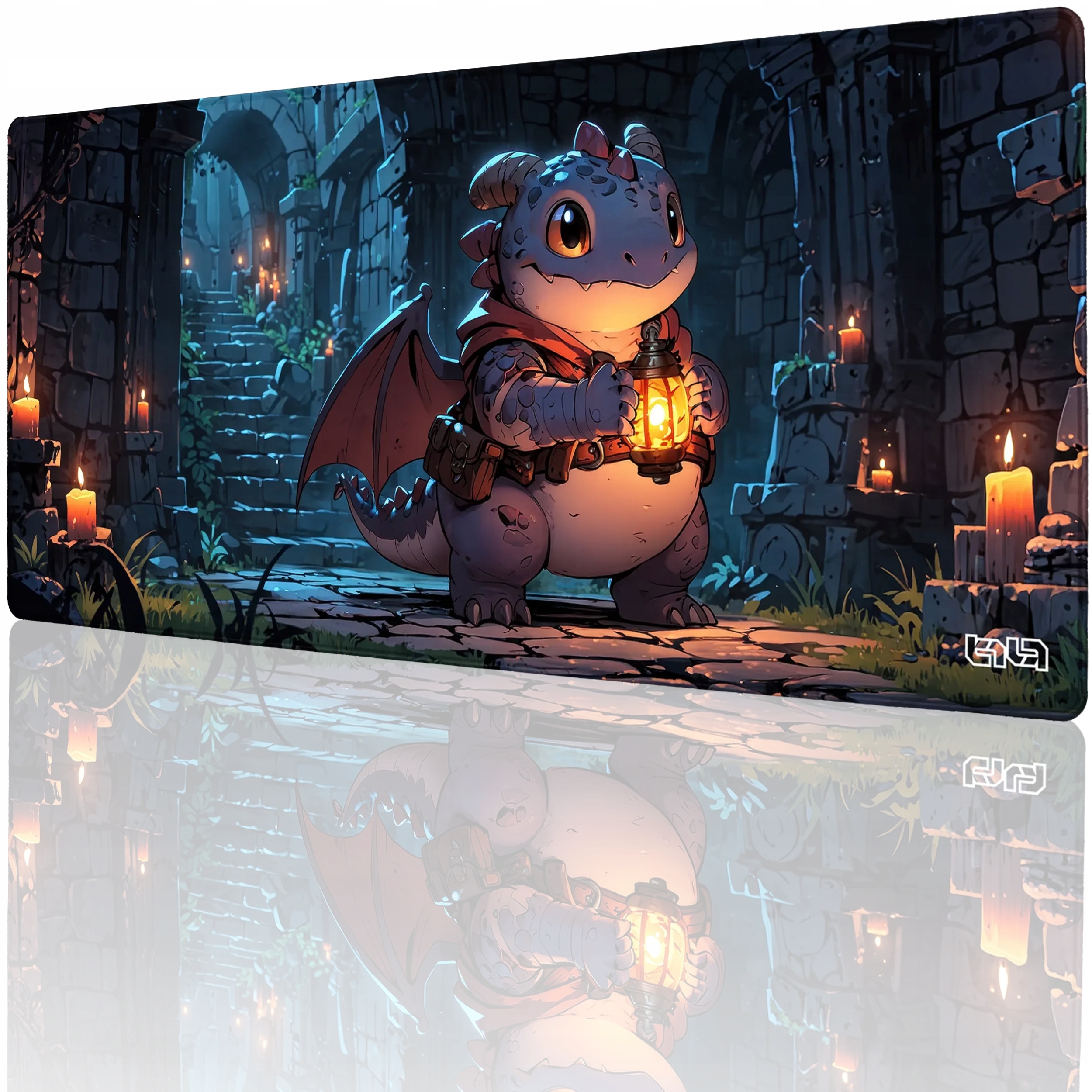 Podkładka Pod Klawiaturę Smoczek z Latarnią 90x40 Tilt Na biurko