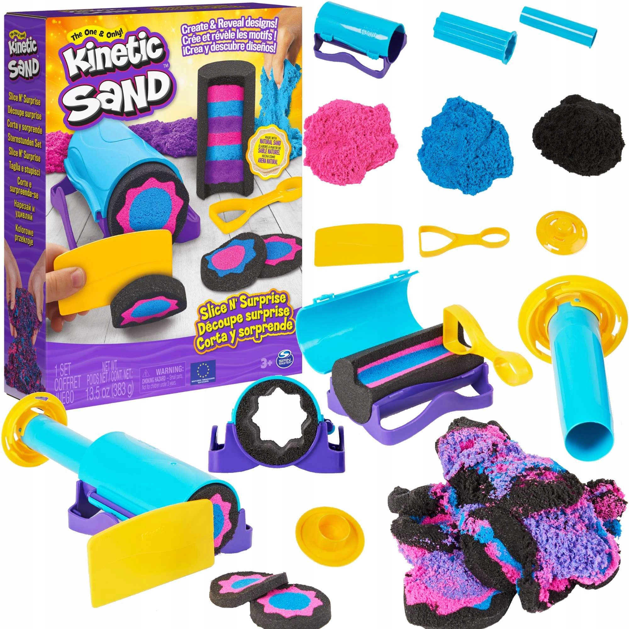 

Kinetic Sand Duży Zestaw Kolorowe Przekroje Akc.