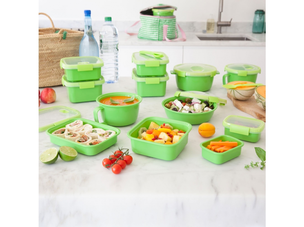 CURVER ZESTAW POJEMNIKÓW NA ŻYWNOŚĆ KANAPKI OBIAD Linia LUNCH GO