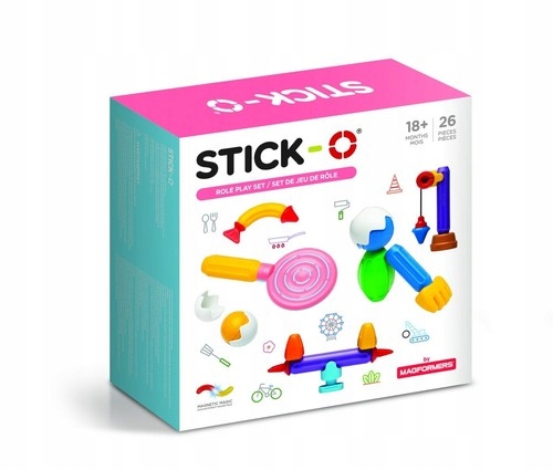 Stick-O. Zestaw kreatywny. 26 elementów