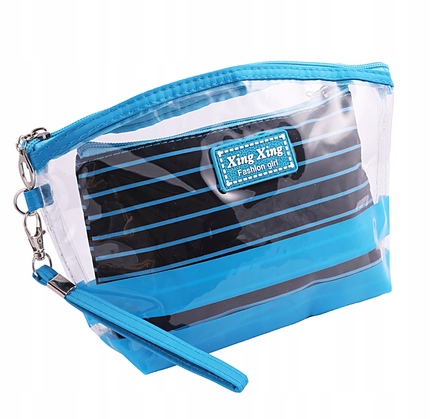 ZESTAW DWÓCH KOSMETYCZEK PODRÓŻNYCH 2 W 1 PRZEZROCZYSTA ORGANIZER Marka bez marki