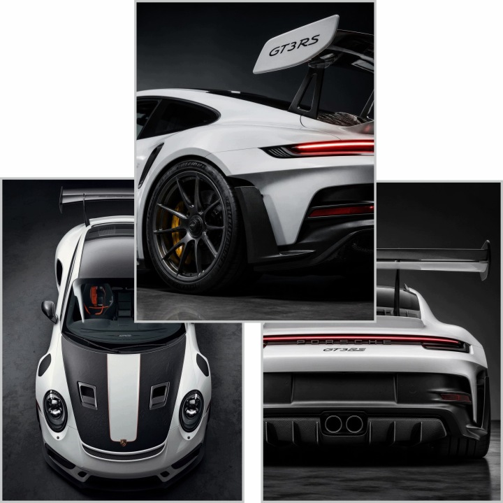 Porsche 911 GT3RS 3 plakáty B1 100x70 cm auto obraz do obývacího pokoje dárek #588