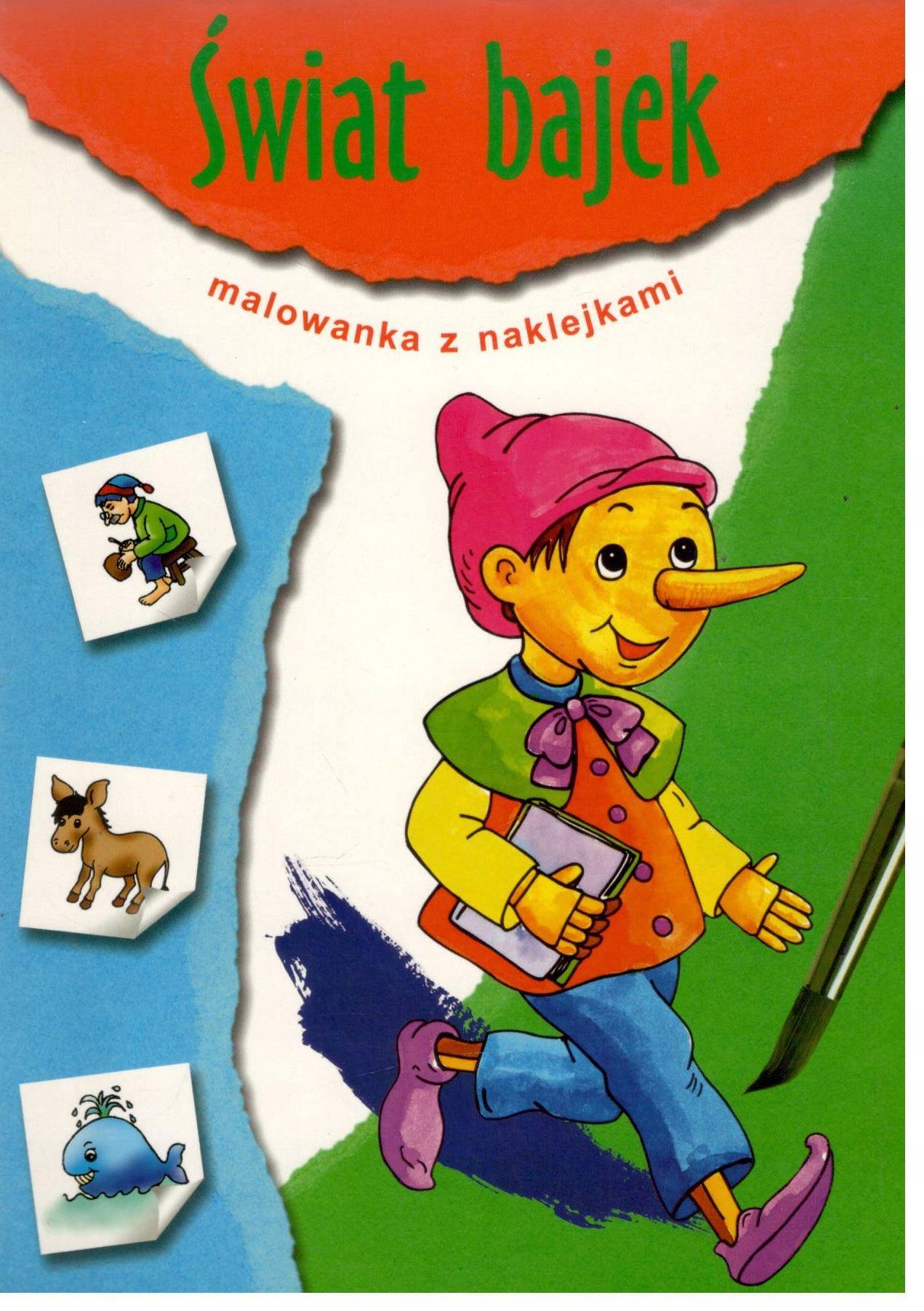 Świat bajek malowanka z naklejkami