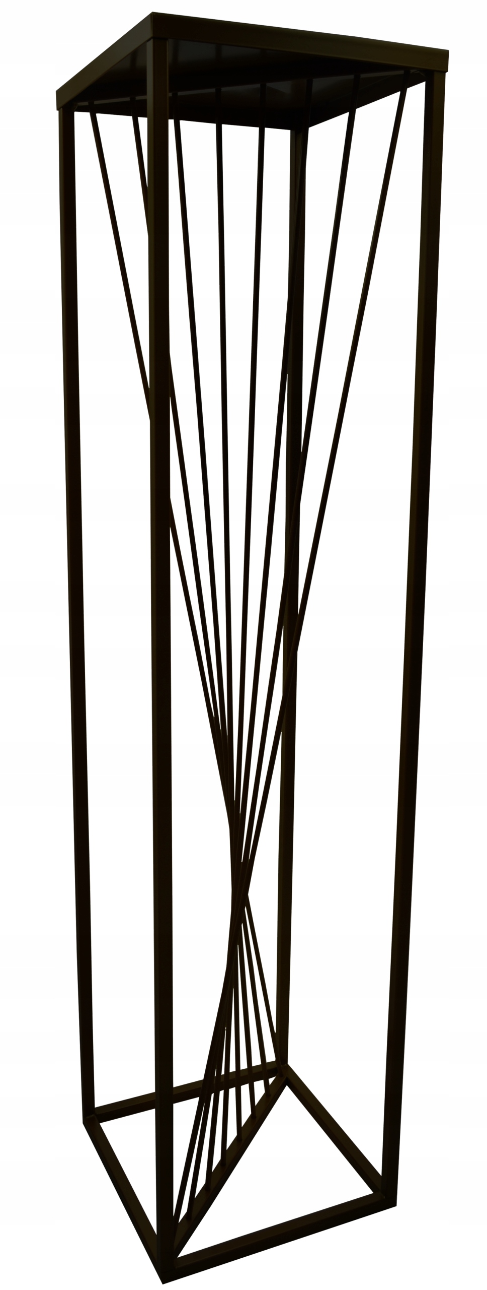 KWIETNIK STOJĄCY STOJAK PÓŁKI NA KWIATY ROŚLINY METALOWY RIVER czarny 100 c Wysokość produktu 100 cm