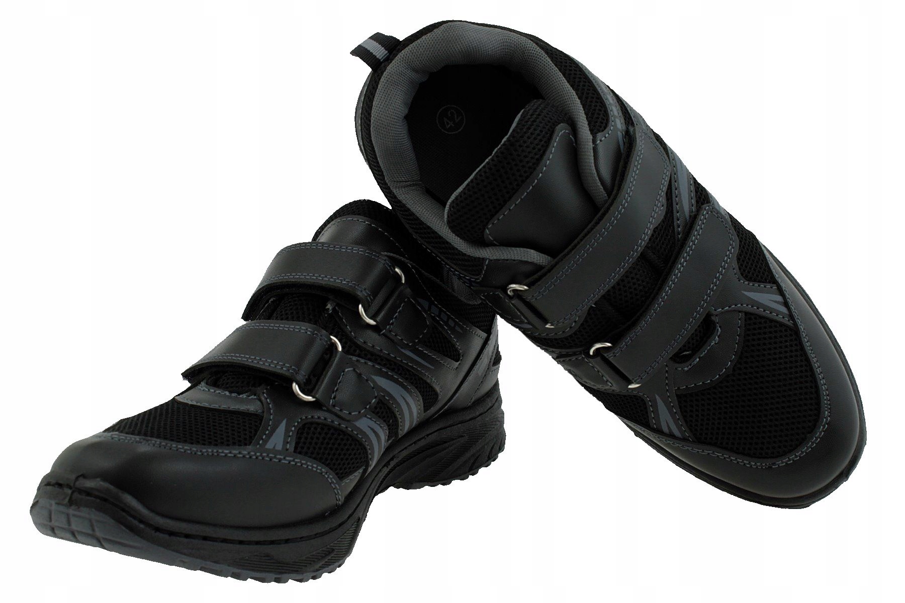 Buty trekkingowe szyte na rzepy sportowe 144-074-3 rozmiar 49