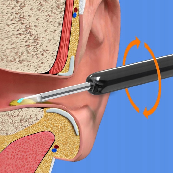 SMART OTOSKOP KAMERA CZYSZCZENIE USZU WOSK WIFI HD APLIKACJA ENDOSKOP CE Marka bez marki