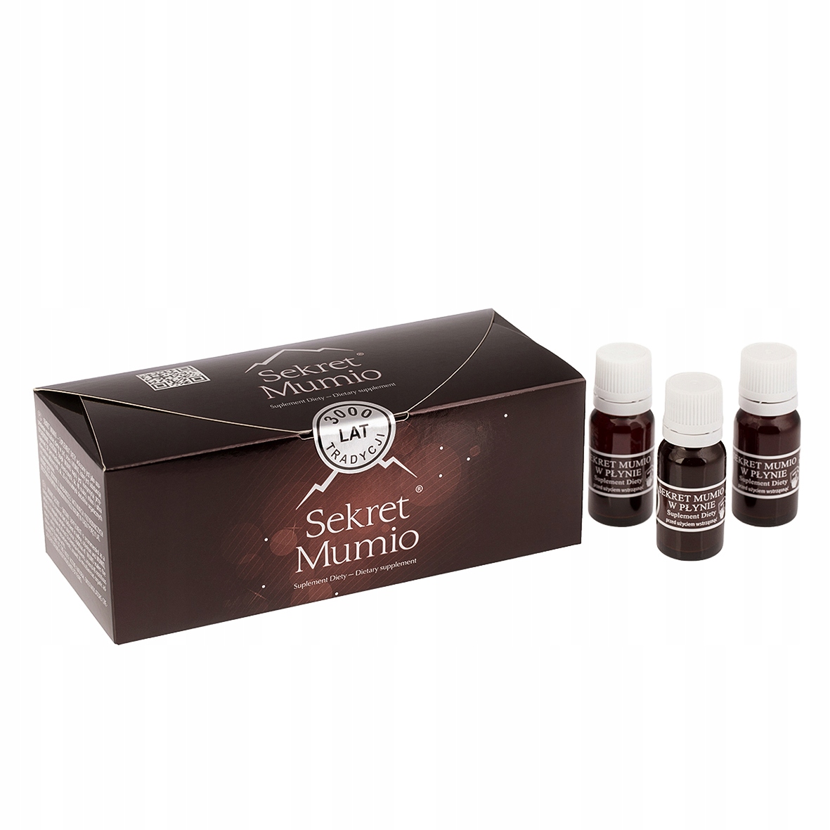 Suplement Diety Sekret Mumio 21 buteleczek po 10 ml w Opakowaniu.