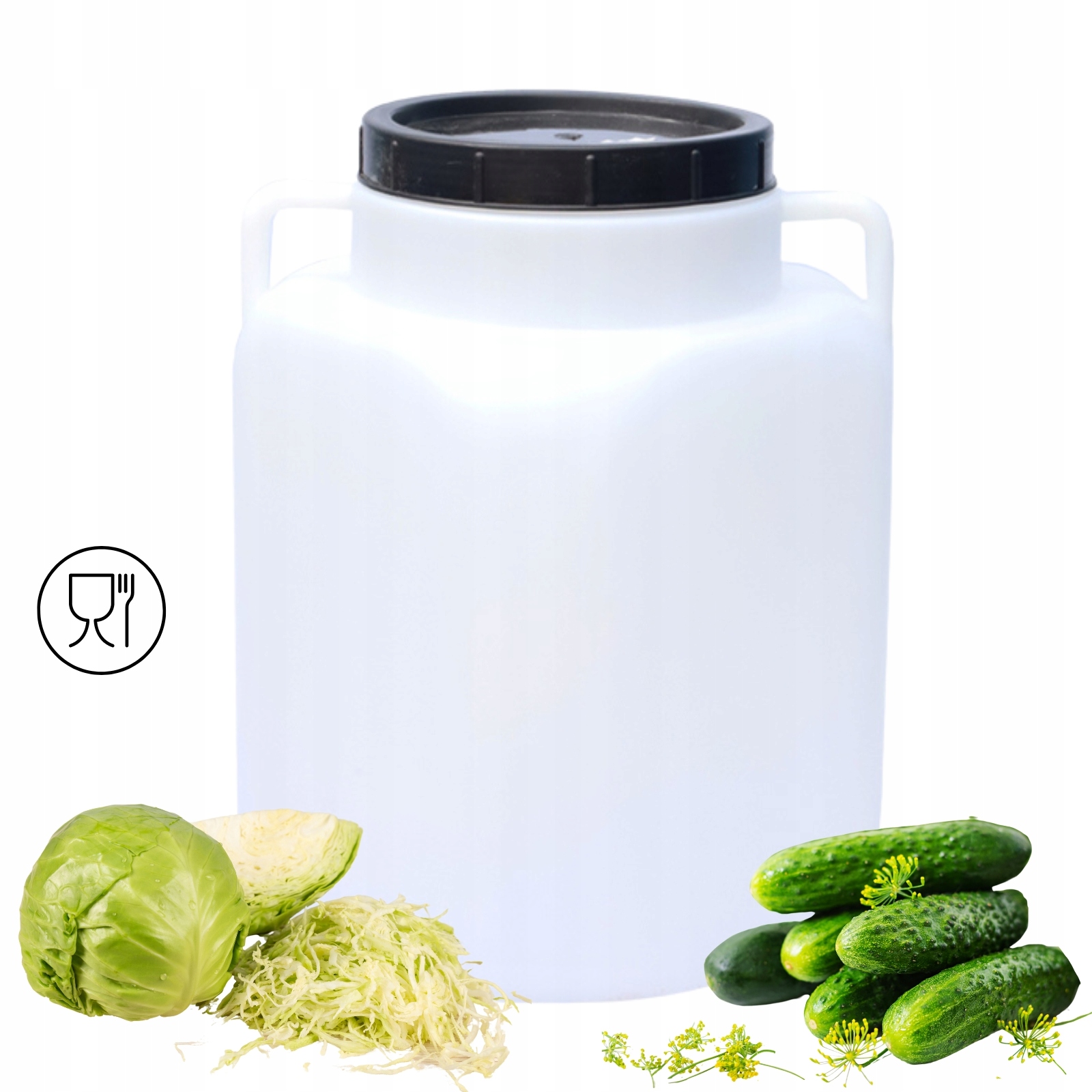 BECZKA PLASTIKOWA 30 L DO KISZENIA KAPUSTY NA WODĘ DESZCZÓWKĘ OGÓRKI MAŁA Kod producenta PS9401