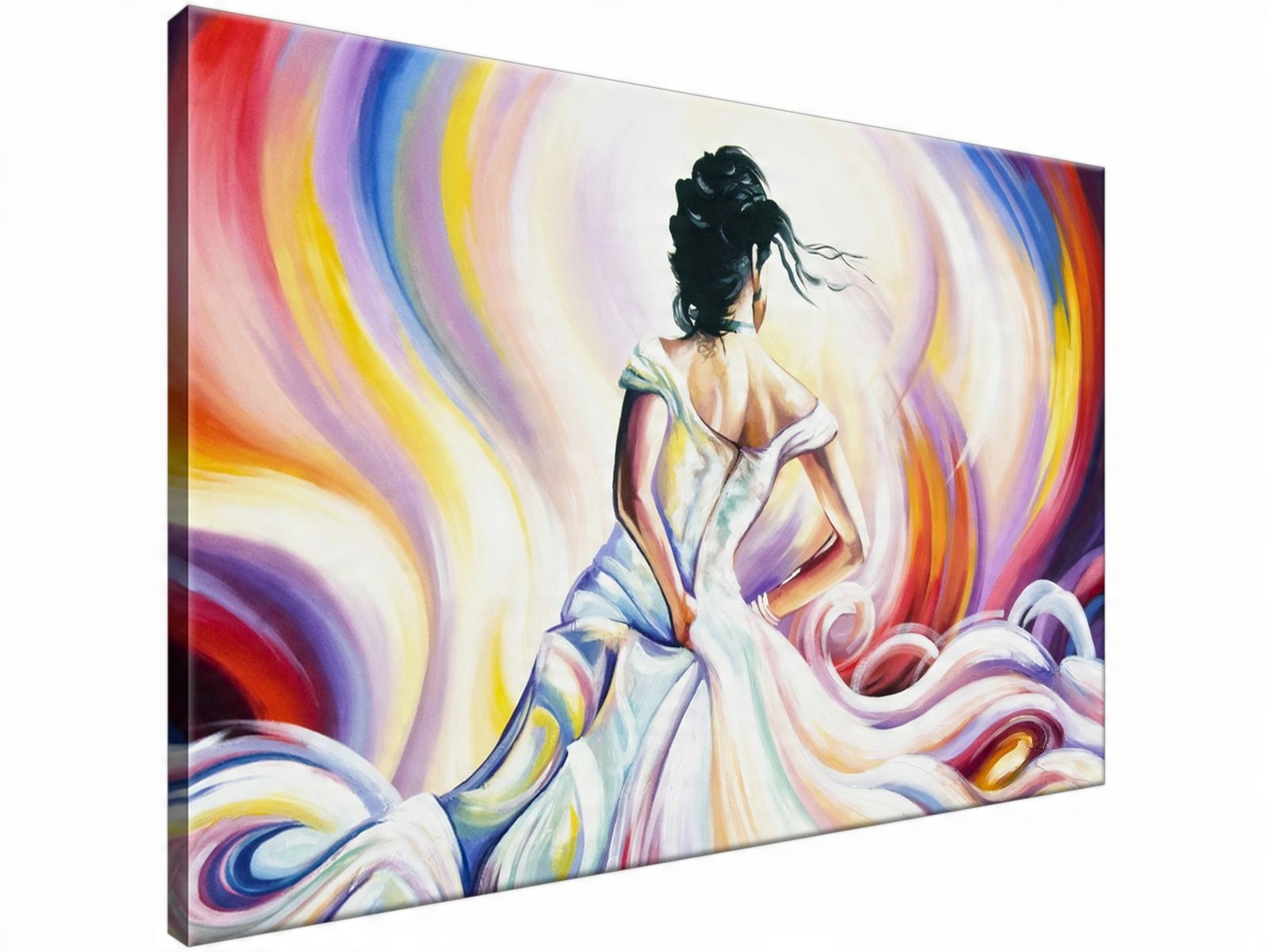 

Obraz drukowany Kobieta w wirze kolorów 90x60 grat
