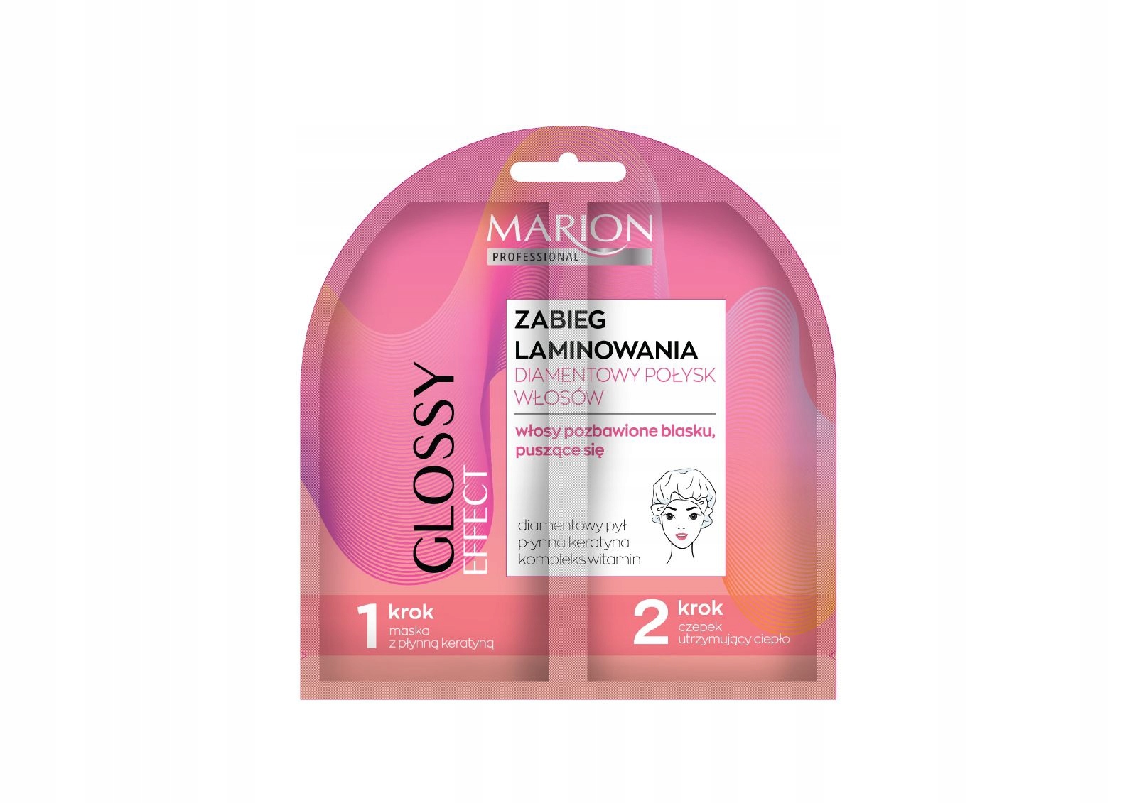 MARION ZABIEG LAMINOWANIA DUO DIAMENTOWY POŁYSK - DO WŁOSÓW POZBAWIONYCH BL