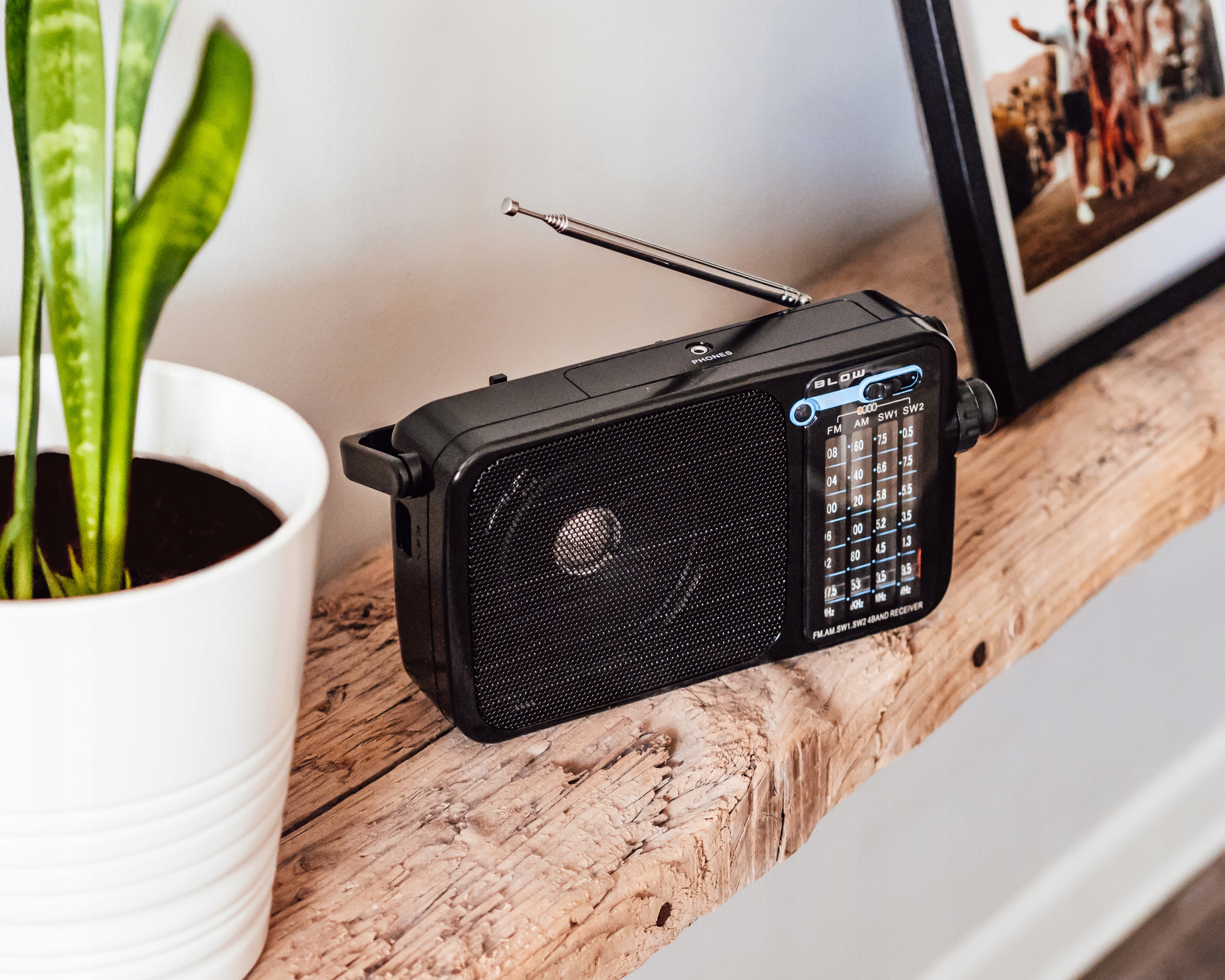 RADIO KUCHENNE BUDOWLANE AM FM SW NA BATERIE R20 PRZENOŚNE MINI JACK ANTENA Marka Blow