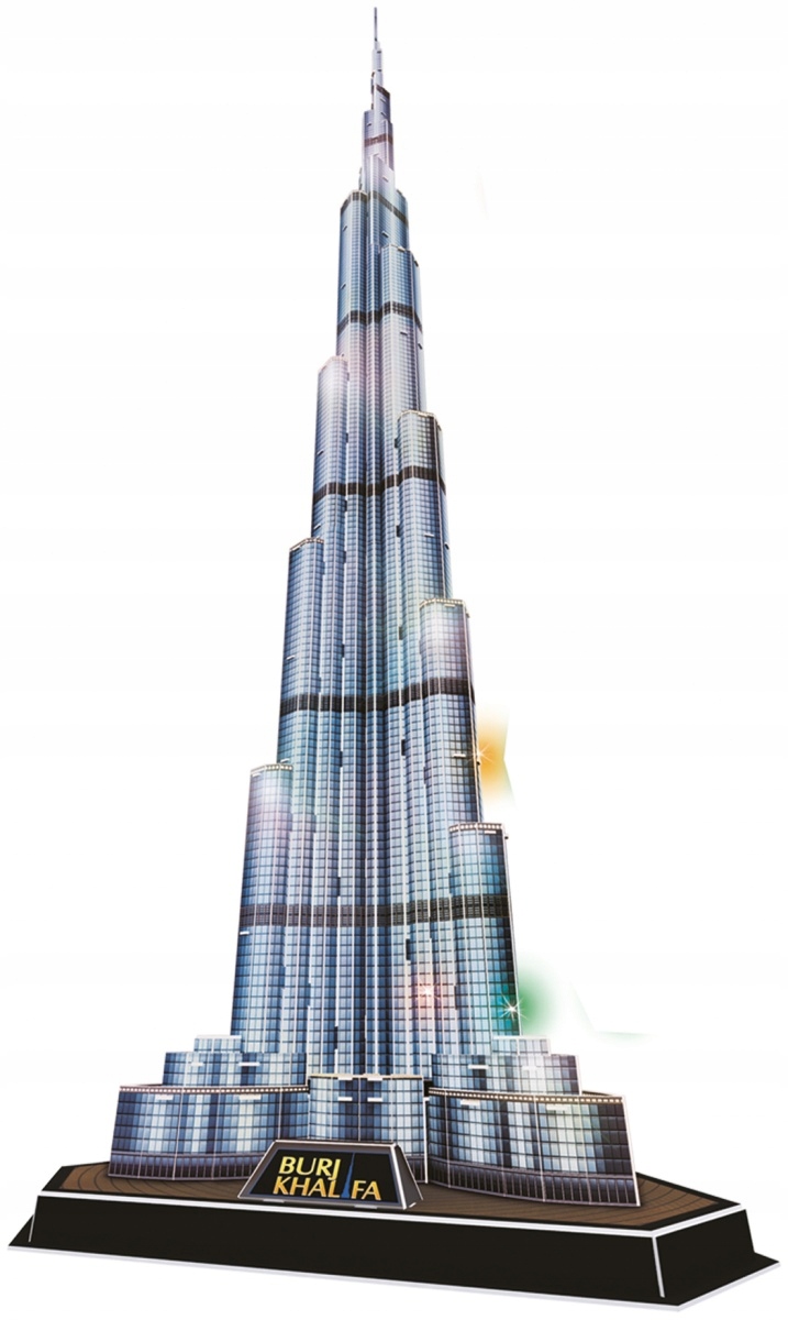 CUBIC FUN PUZZLE 3D LED BURJ KHALIFA 136 ELEMENTÓW - L133H Liczba elementów 136