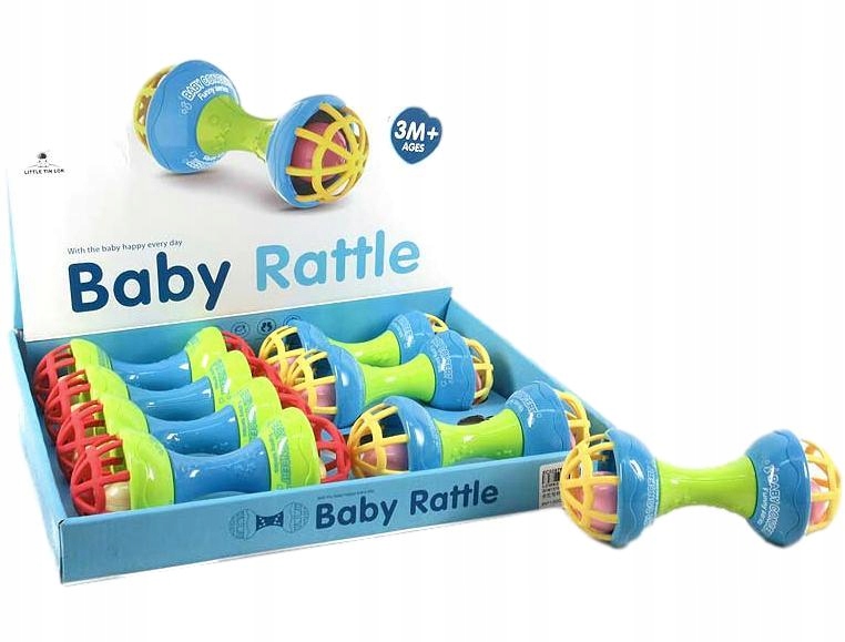 GRZECHOTKA HANTELEK SENSORYCZNA KOLOROWA GRYZAK Marka inna