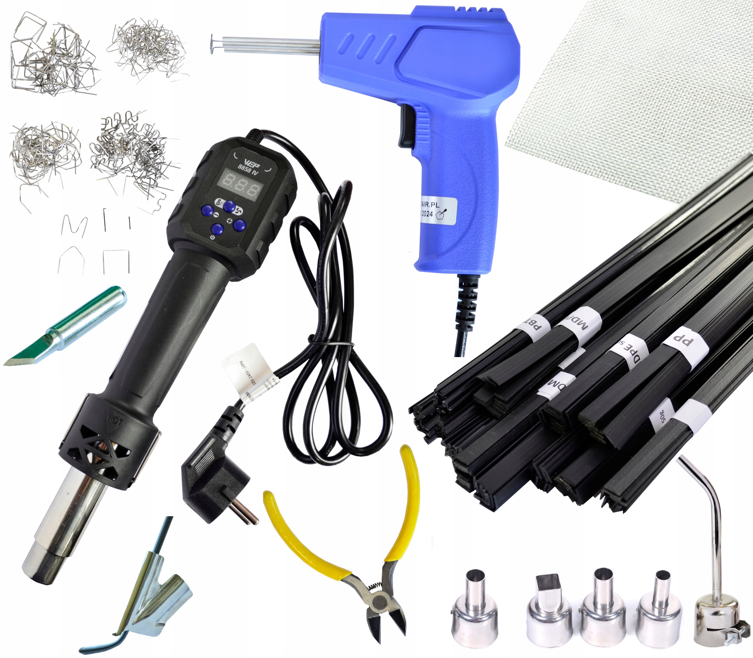 ZSZYWACZ PLASTIKU ZSZYWARKA SPAWARKA WEP 8858-IV +6dysz BUT Siatka Spoiwa