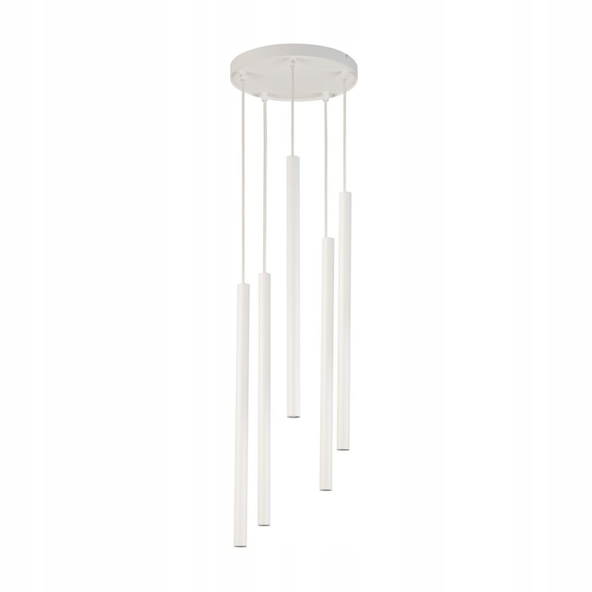 Bílá 5-bodová závěsná trubková lampa na kruhu Sopel 5 33626 Sigma Lighting
