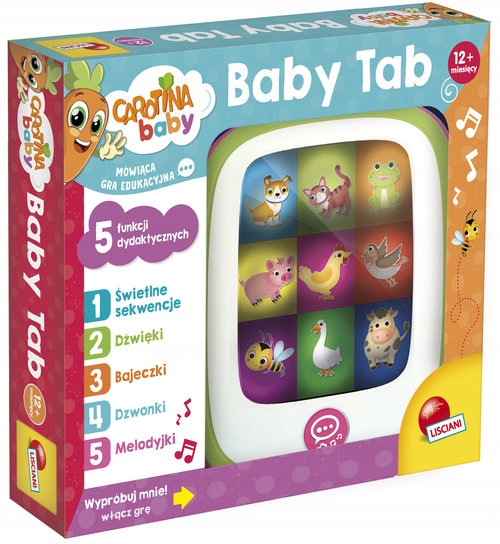

Carotina Baby Tab z 5 funkcjami dydaktycznymi
