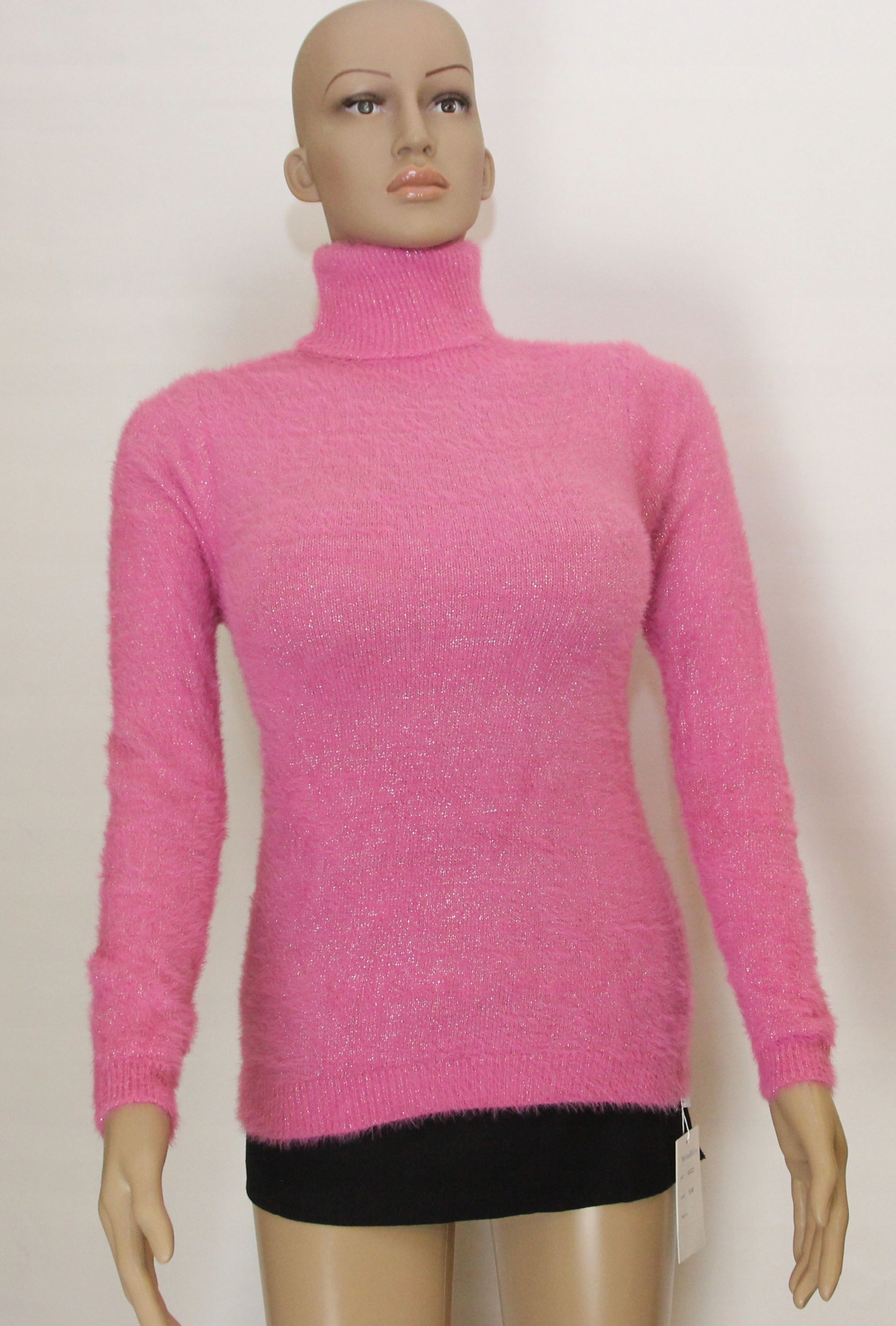 

Damski sweter Srebrną Nitką alpaka golf S M L
