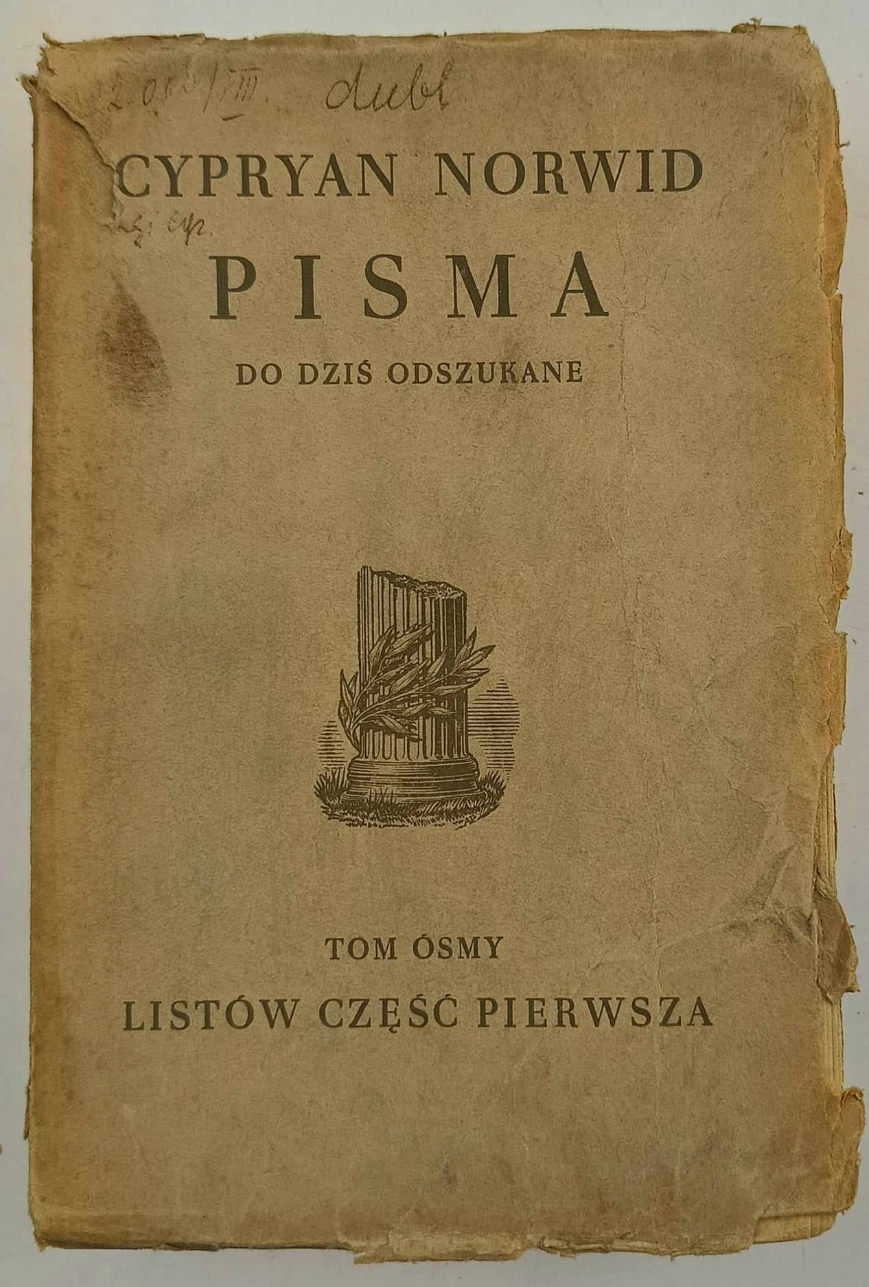 Listów część pierwsza - Cyprian Norwid