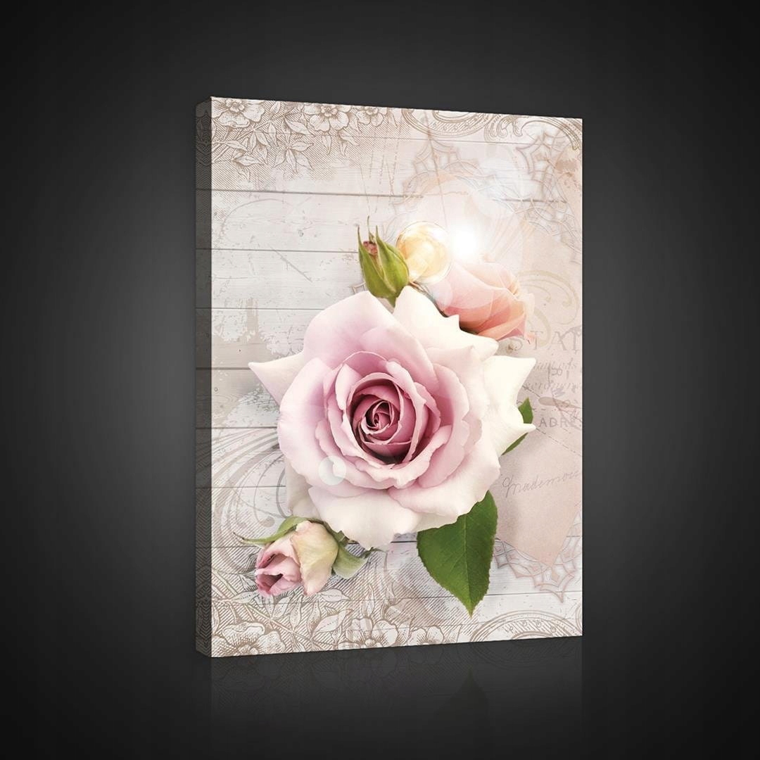 Obraz 75x100 Růže růže květiny kytice vintage pastel dekor nostalgie kouzlo