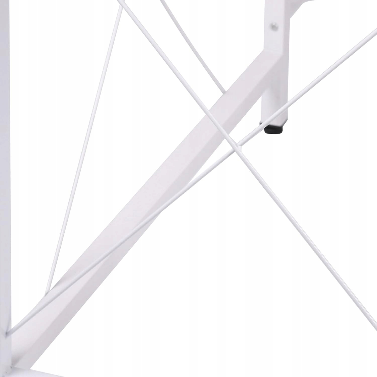 Biurko Narożne Loft Industrialne Jasne Białe L-Shape