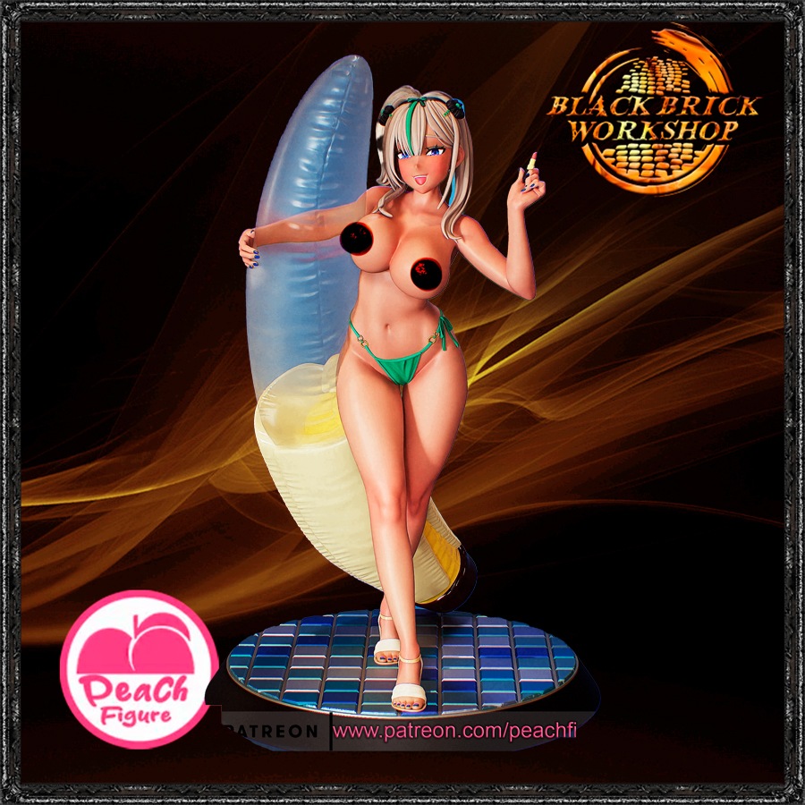 Nebris Nebarvená figurka broskev 1/12 (150mm) měřítko (nsfw) 3D tisk