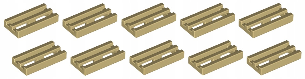 

Lego płytka kratka 1x2 piaskowa tan 10szt. 2412