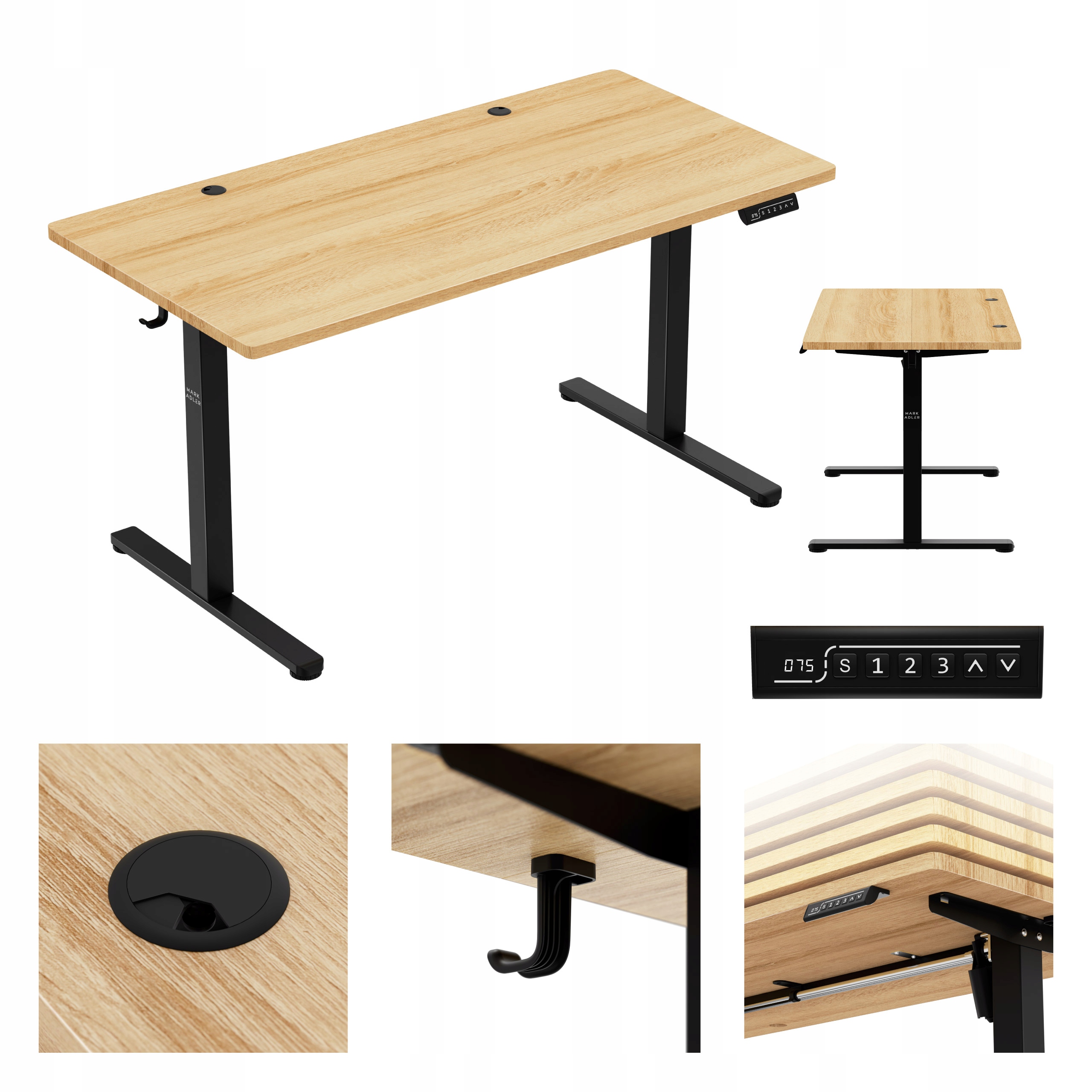 Elektrický psací stůl Mark Adler Leader 7.3 Craft 140 cm