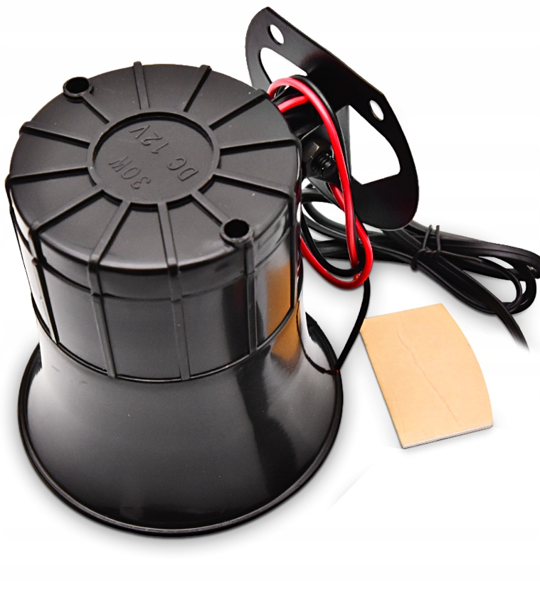 GŁOŚNA SYRENA ALARMOWA FANFARA 6 TONOWA MEGAFON KLAKSON 6 TON POLICYJNA Producent części Jacky Auto Sport