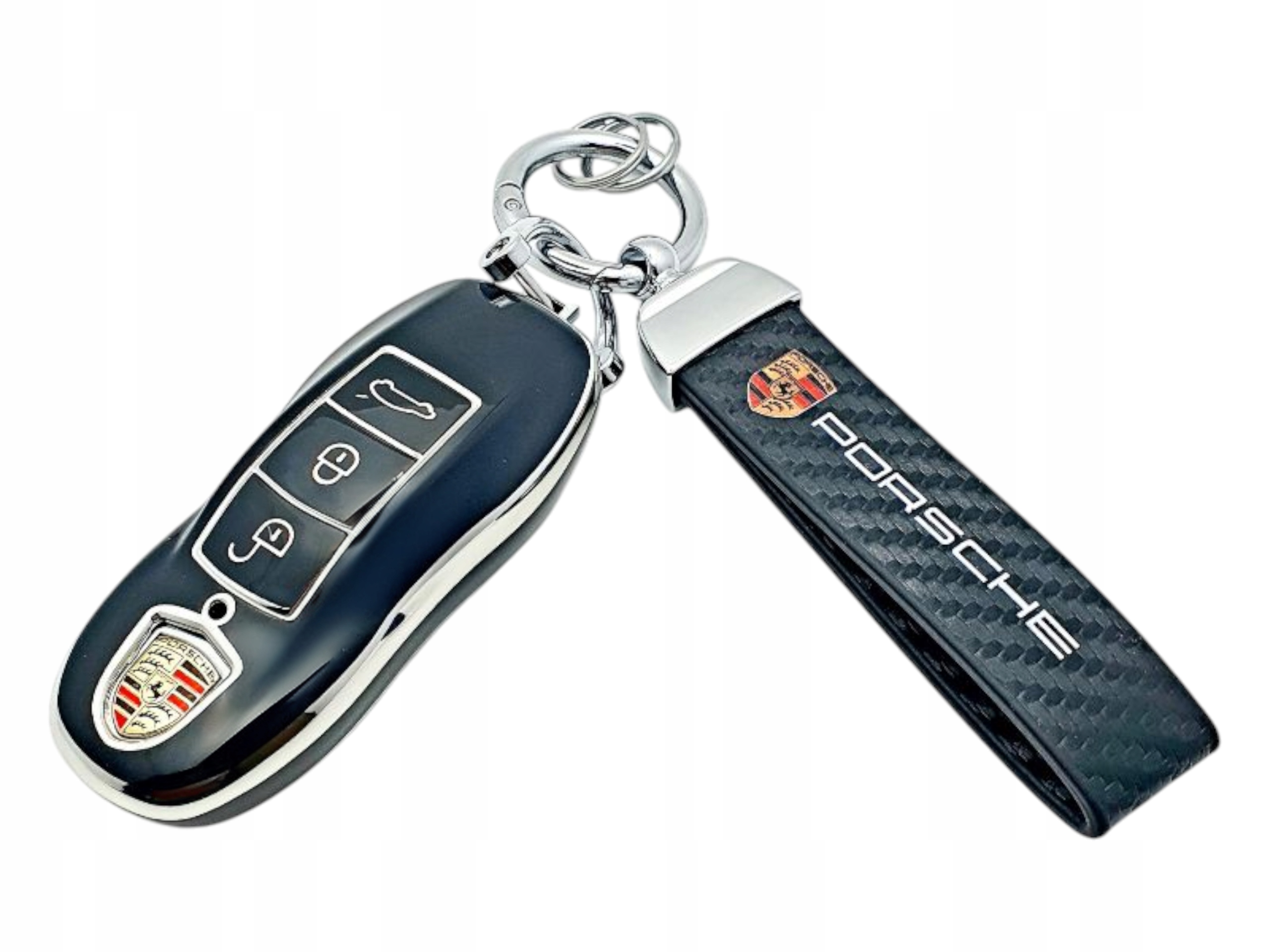 Etui Z Breloczkiem Do Kluczyka Porsche Panamera Cayenne Cayman Macan 911