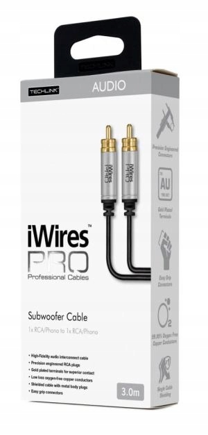 Кабель для сабвуфера 1XRCA RCA 5M CINCH Iwires модель Iwires Pro