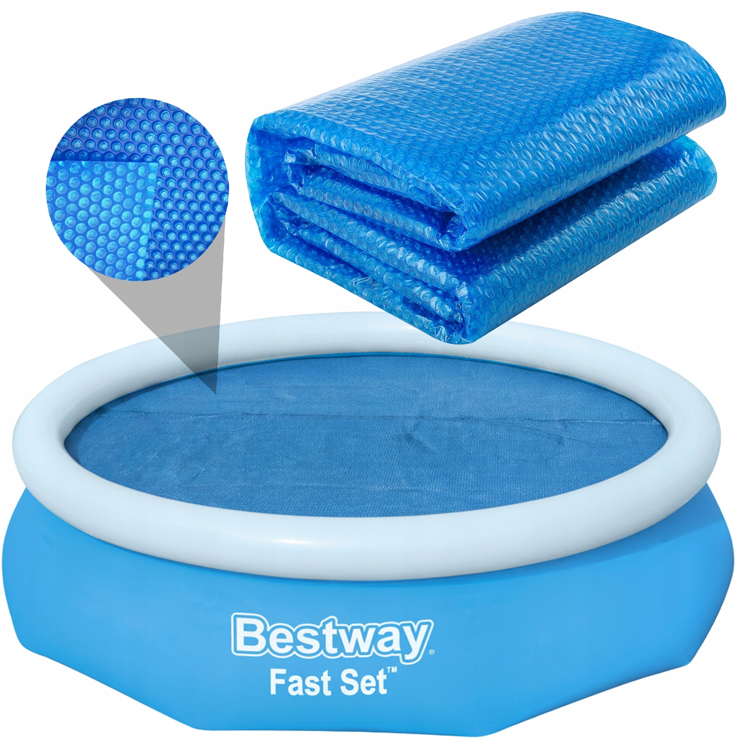 Krycí Plachta Solární Bublinková Topná Fólie Je Vhodná Do Bazénu Bestway 57266