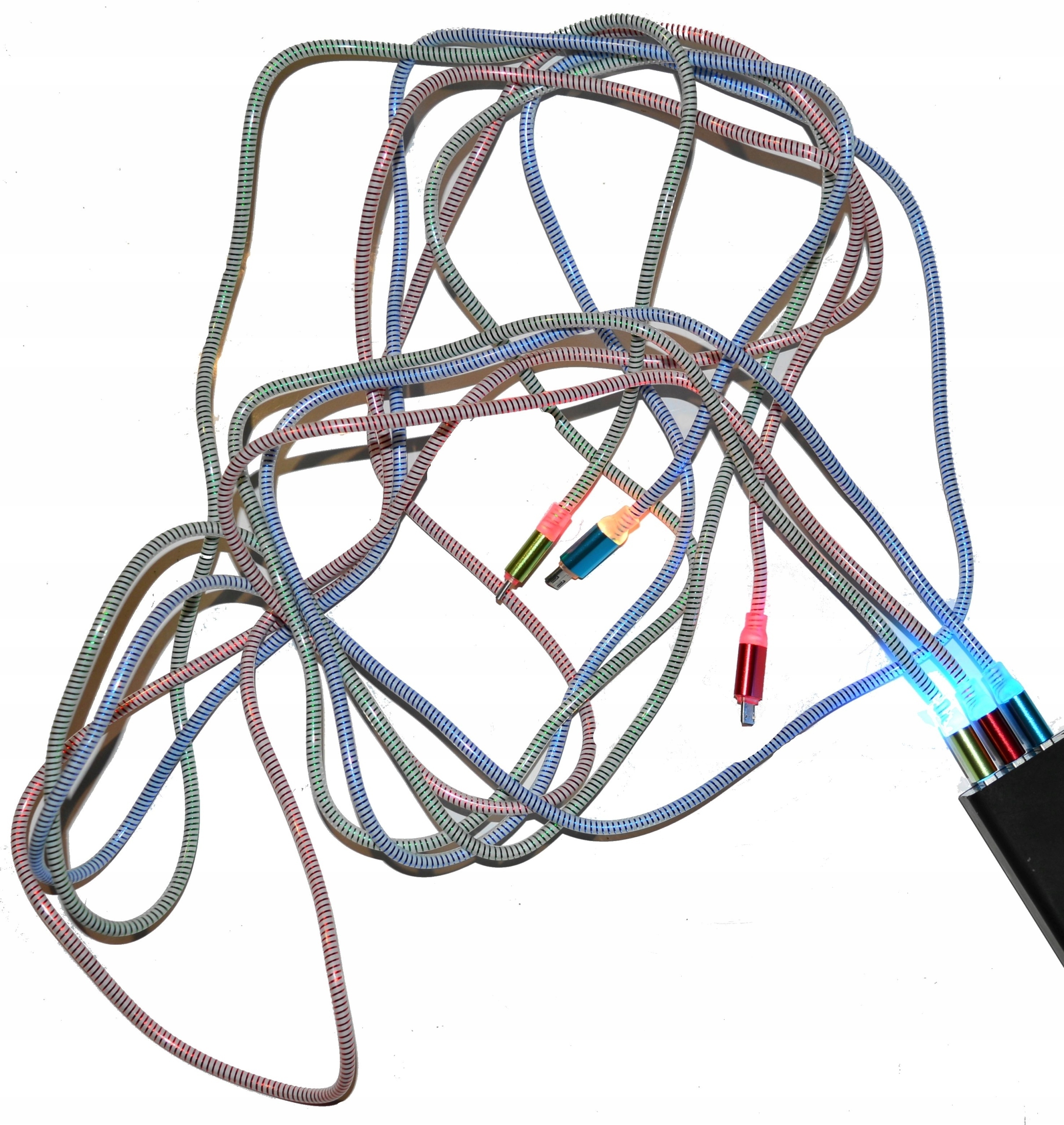 Świecący kabel microUSB 2 metry Kod producenta 5901836148155