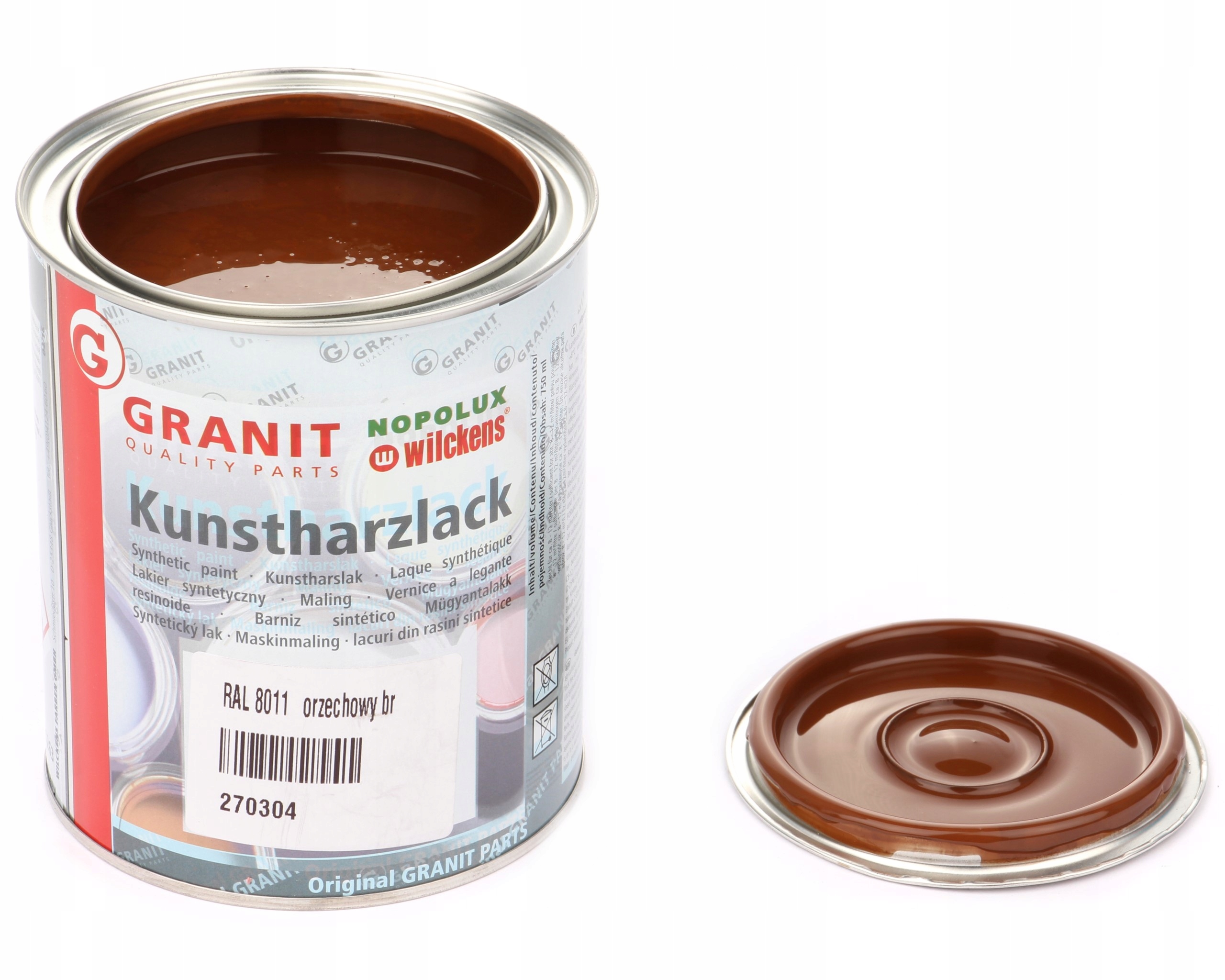 lak, barva pro stroje RAL8011 1l Wilckens Granit