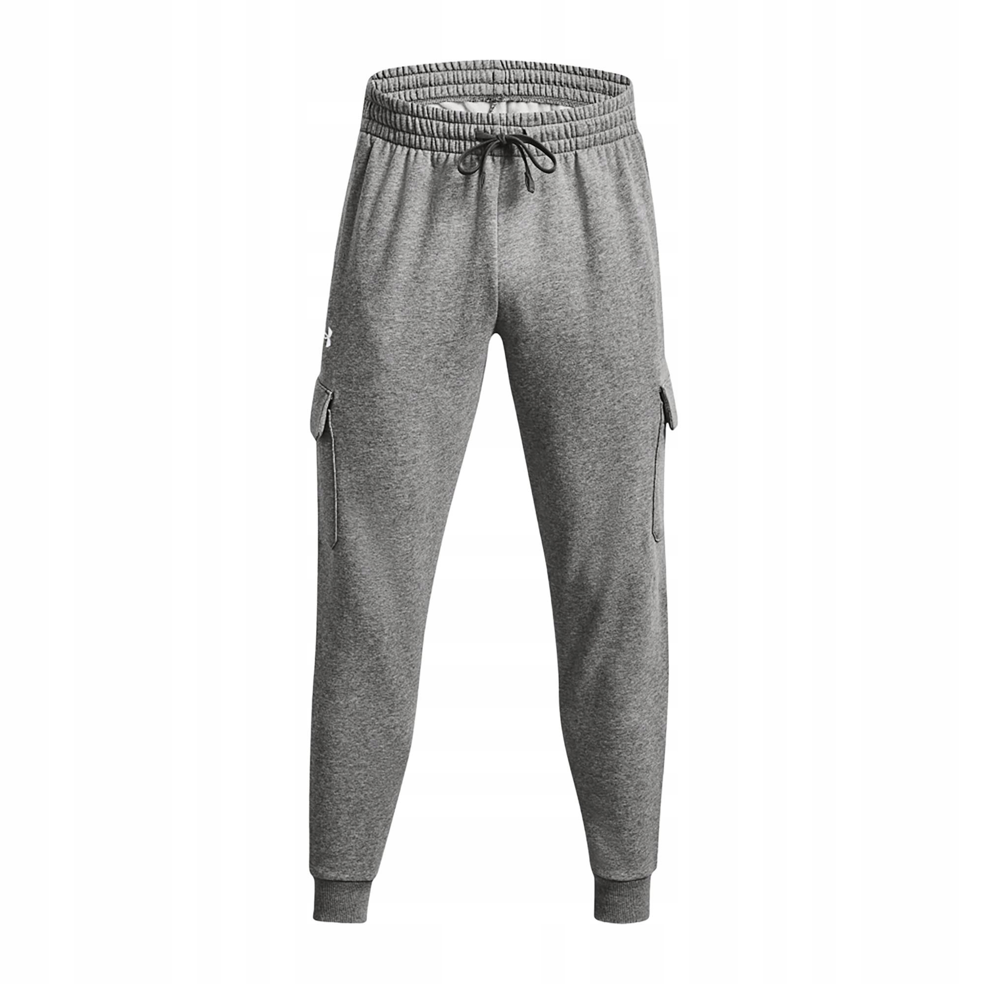 Spodnie męskie Under Armour Rival Fleece Cargo Jogger castlerock light heat