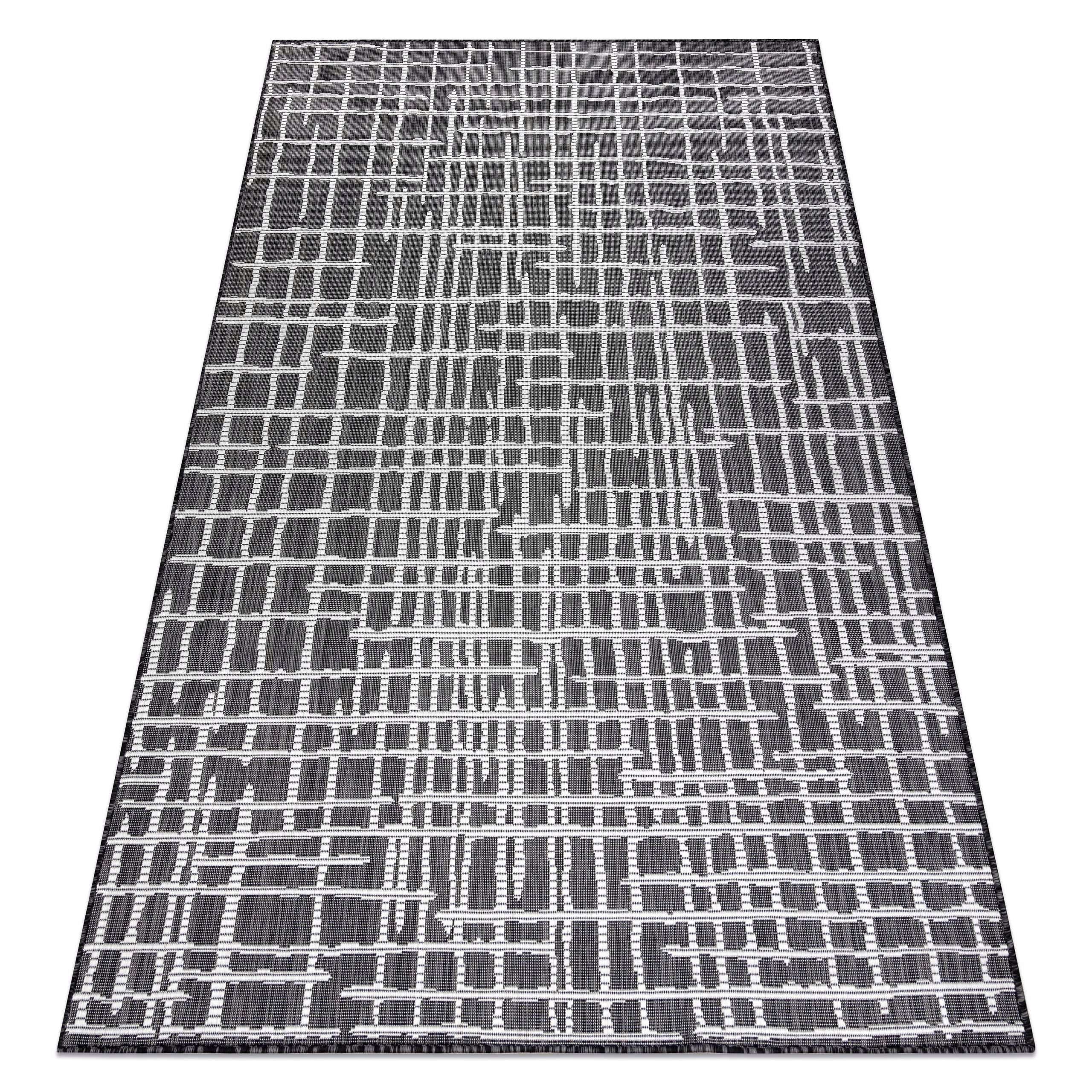 Šnúrkový Koberec Sion 200x290 cm Kratka čierny #D122