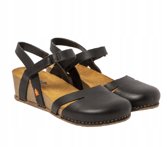 Art Dámské Sandály Černé Na Léto Kožené 41 J1A