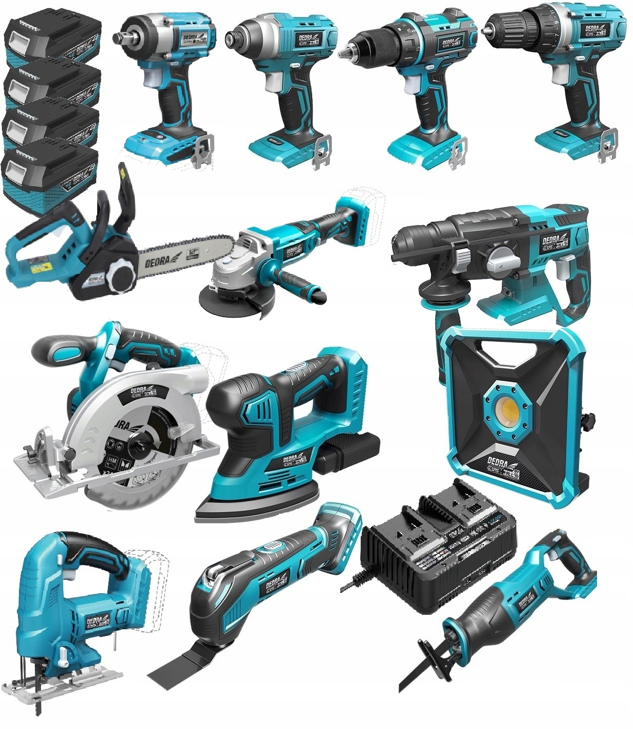 Sada nářadí pro akumulátorové elektronářadí 15 ks