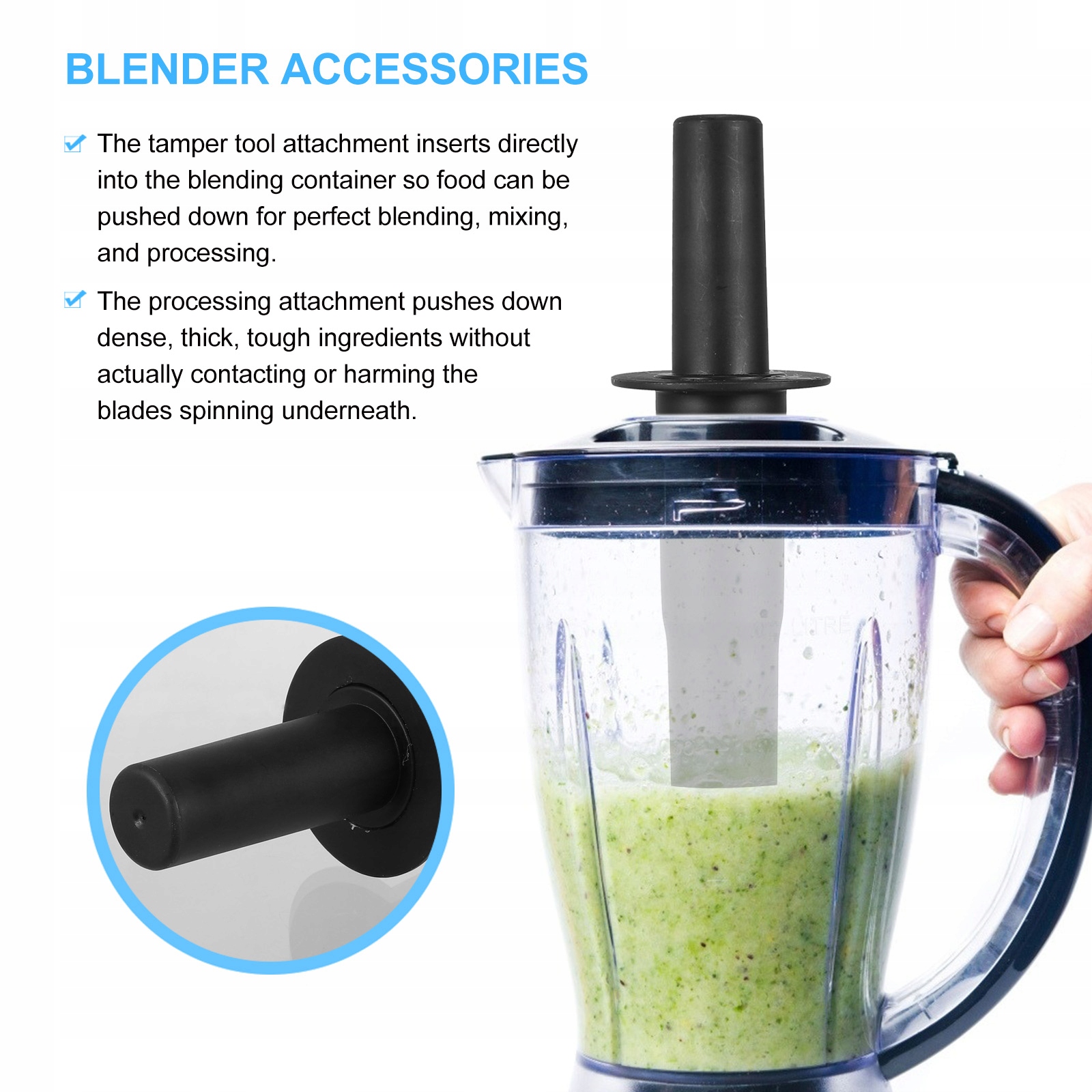 1pc Replacement Tool Blender Accessory Tamper Marka bez marki