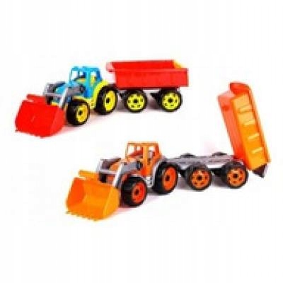 

Spychacz traktor ciągnik z przyczepa TechnoK