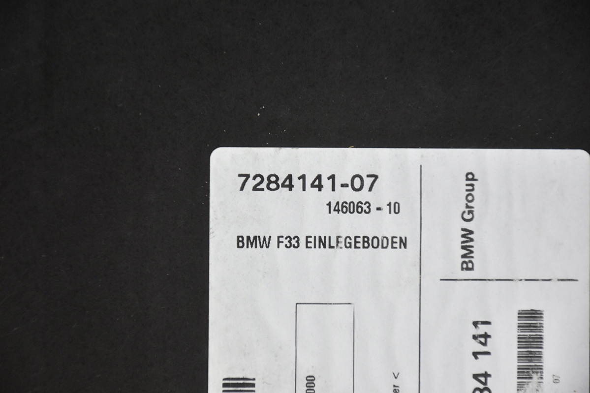 floor mats boot BMW 4 F83 F33