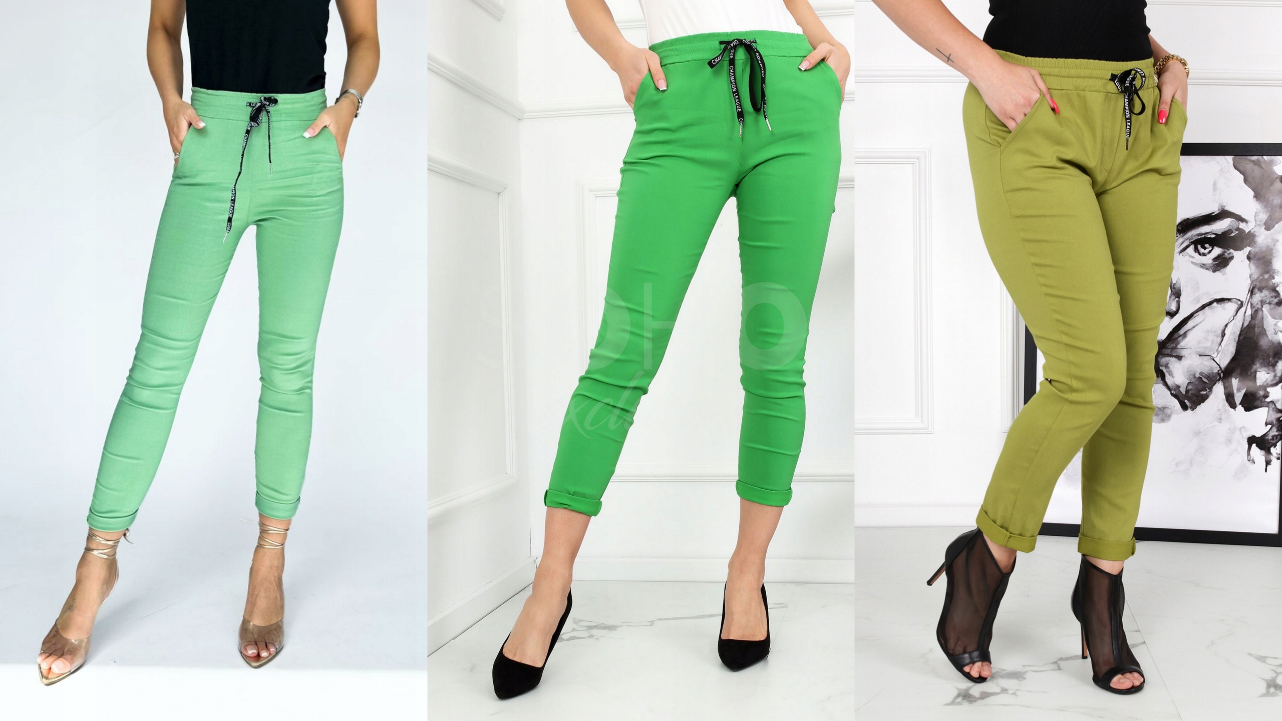 SPODNIE DAMSKIE RURKI CYGARETKI KLASYCZNE MODNE WYGODNE ELASTYCZNE 42 XL Fason cygaretki